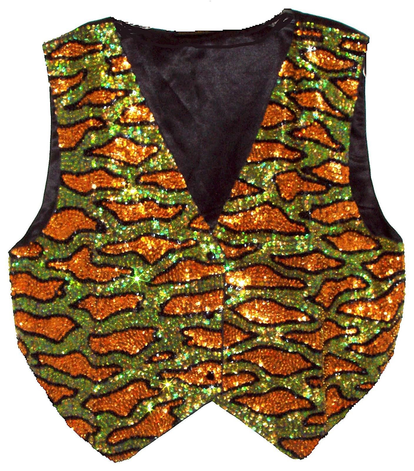 Designer Sequin Vest Animal Print (Medium only) Size M / US 6-8 / IT 42-44 - 1 Preview
