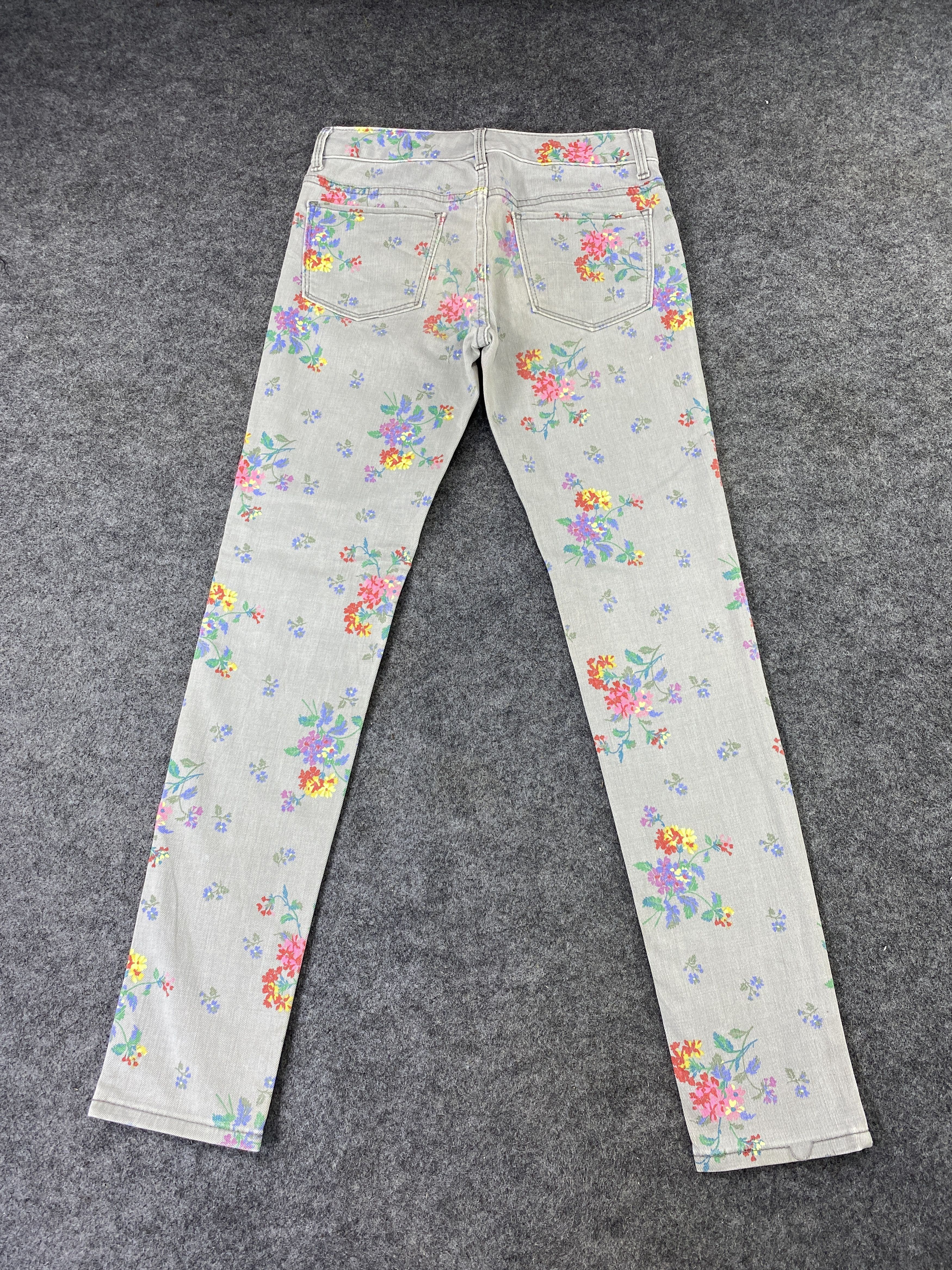 Gap GAP FLORAL SKINNY JEANS - J1082 Size 27" / US 4 / IT 40 - 4 Thumbnail