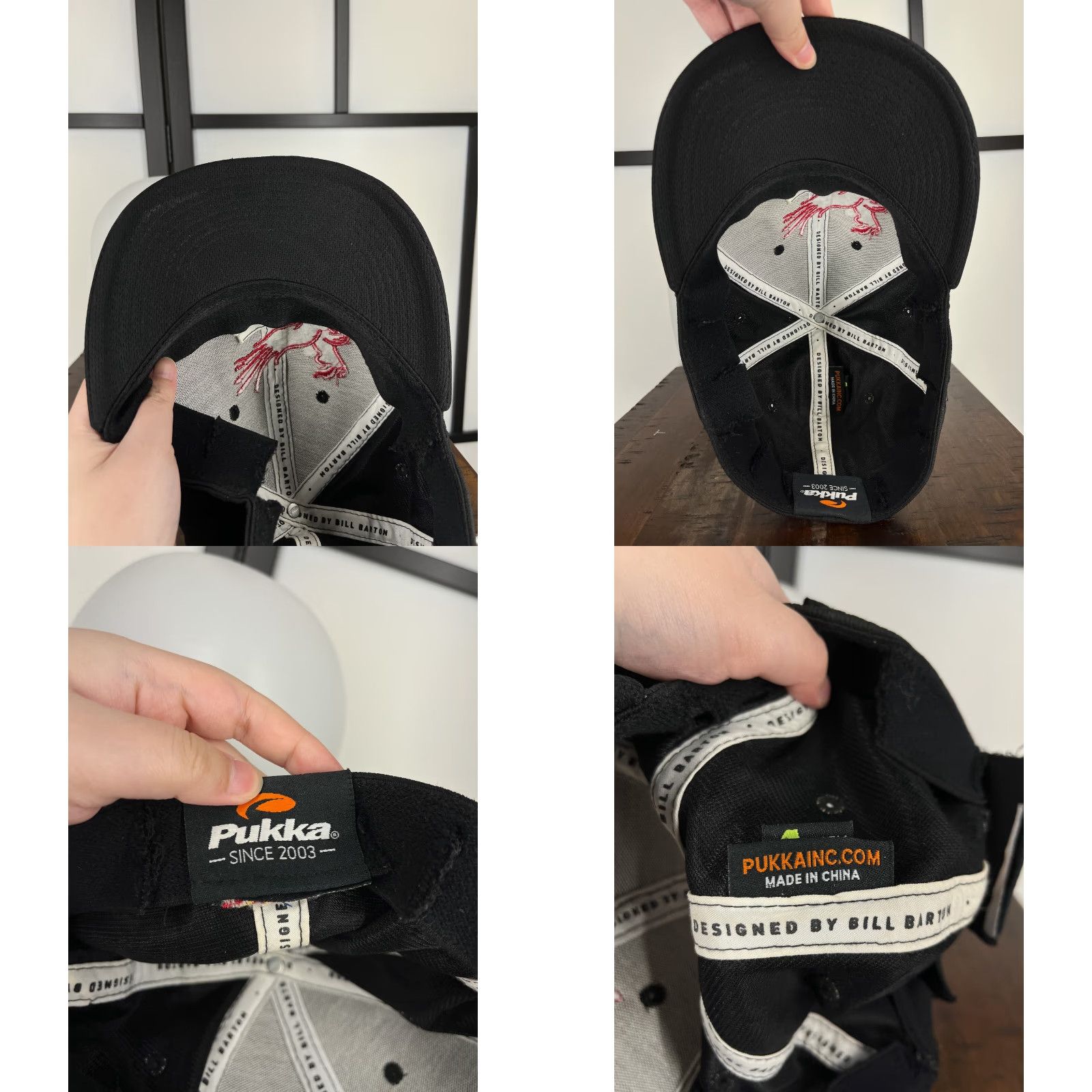 Vintage Pukka Hat Cap Strap Back Eagle Mountain Golf Club Mens Large Black PolyArizona Size ONE SIZE - 9 Thumbnail
