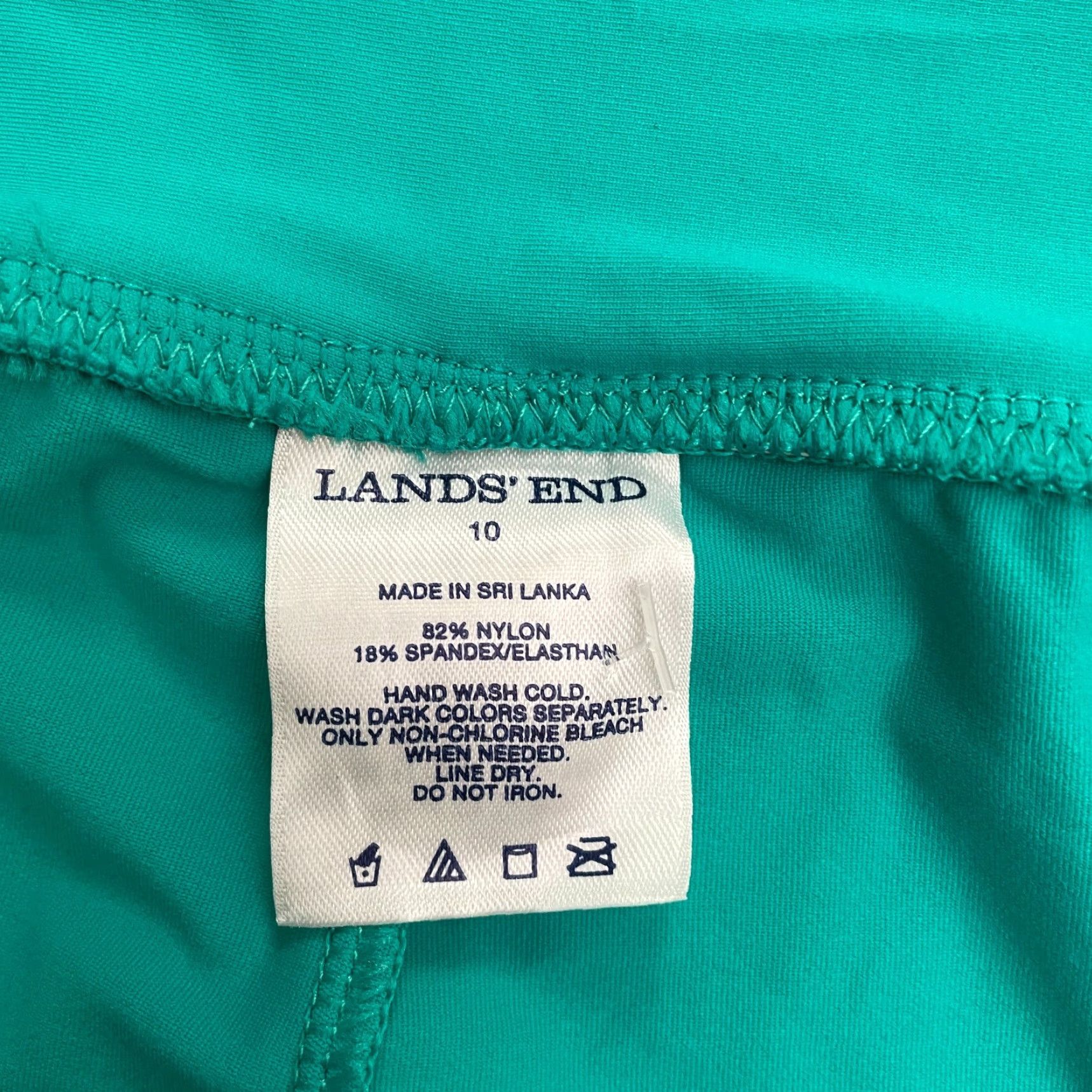 Lands' End VINTAGE Lands' End Active Shorts Womens 10 Mint Green 34x2.5 Athletic Stretch Inseam 2.5 in Womens Size 32" / US 10 / IT 46 - 3 Thumbnail