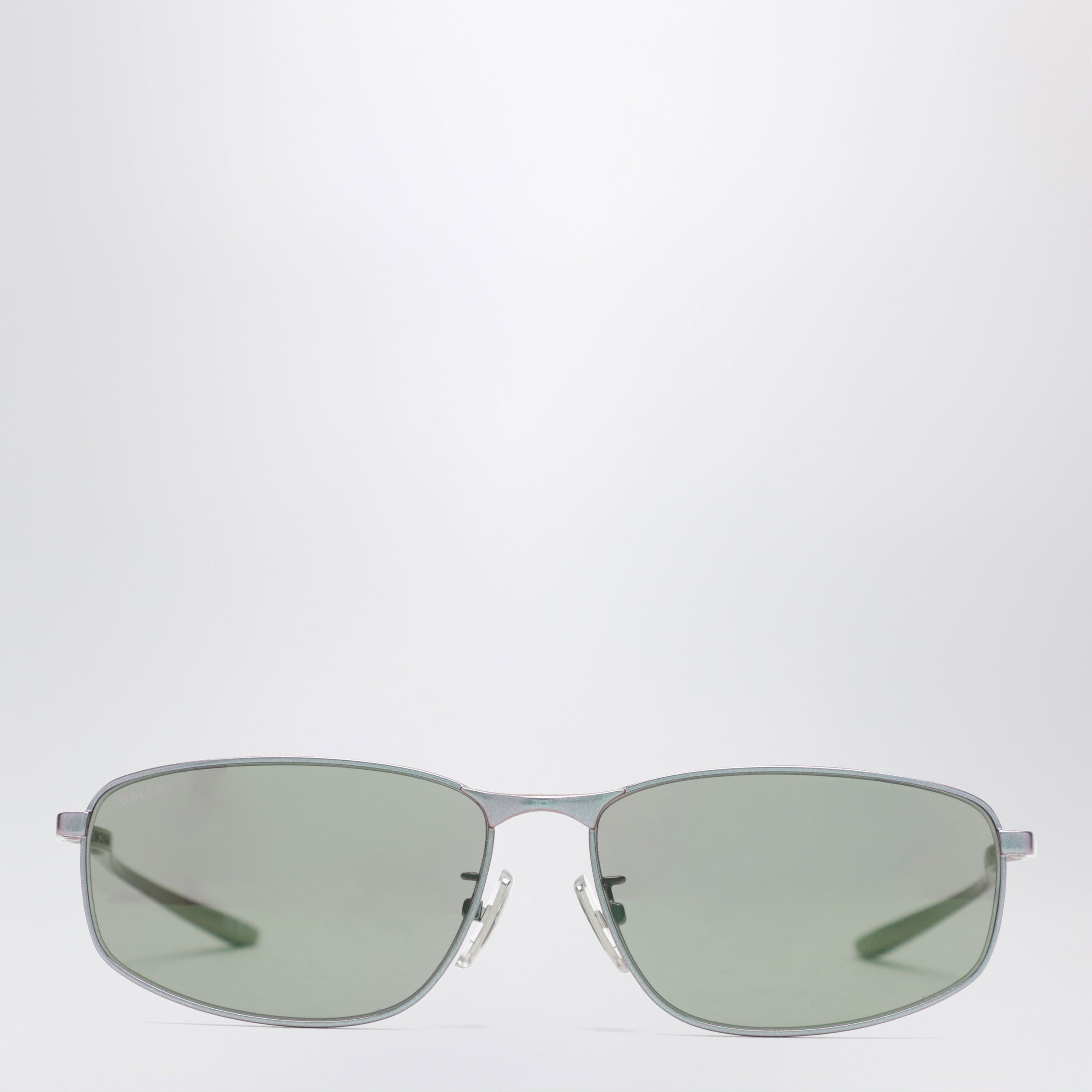 Balenciaga Balenciaga Rectangular Pink Metallic Sunglasses Size ONE SIZE - 1 Thumbnail
