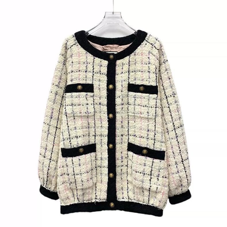 Gucci Gucci Beige Checkered Long Sleeve Woven Jacket-2506 Size US L / EU 52-54 / 3 - 1 Thumbnail