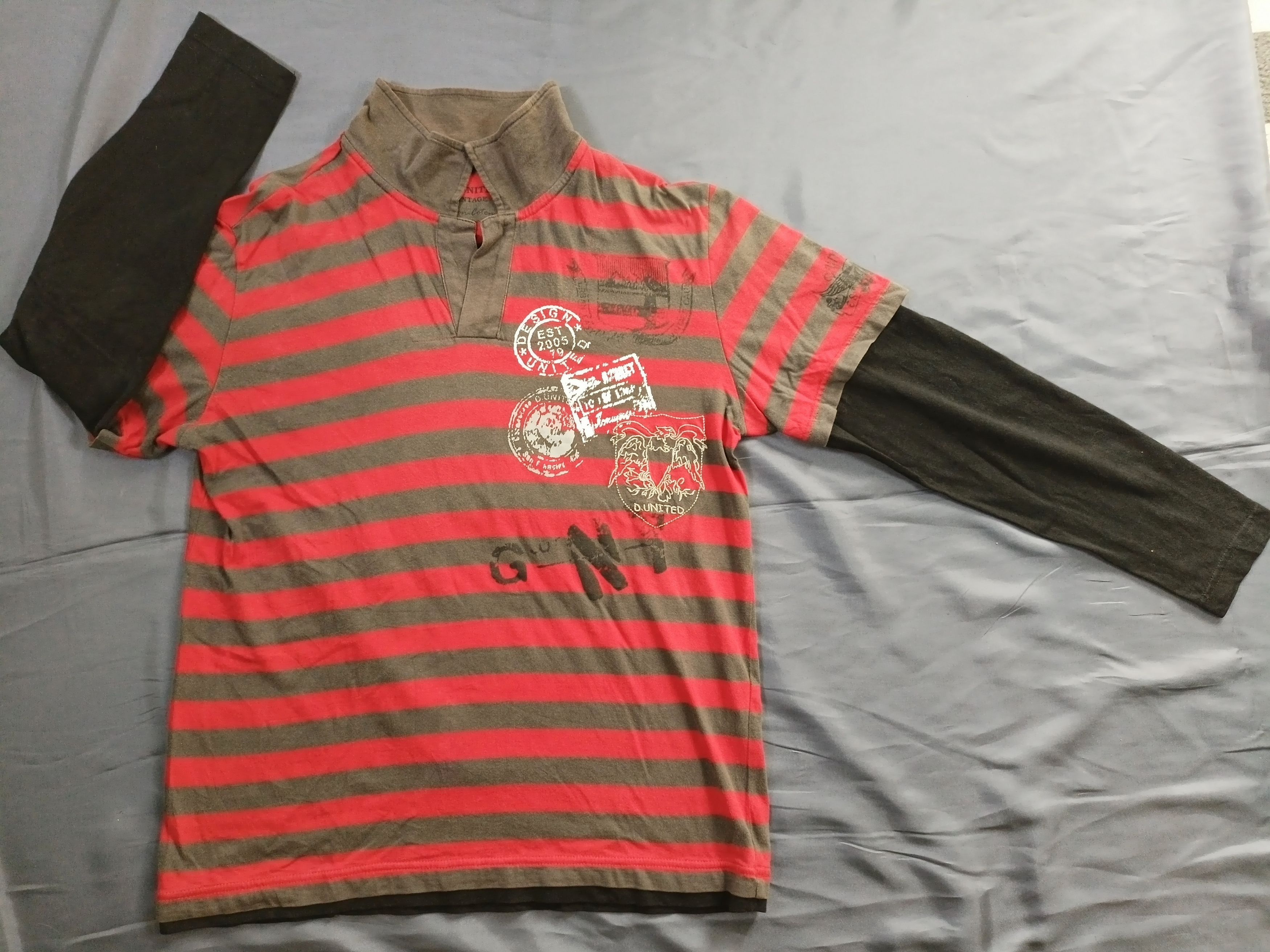 If Six Was Nine × Japanese Brand Design United Double Layers Long Sleeve Stripe Size US L / EU 52-54 / 3 - 8 Thumbnail