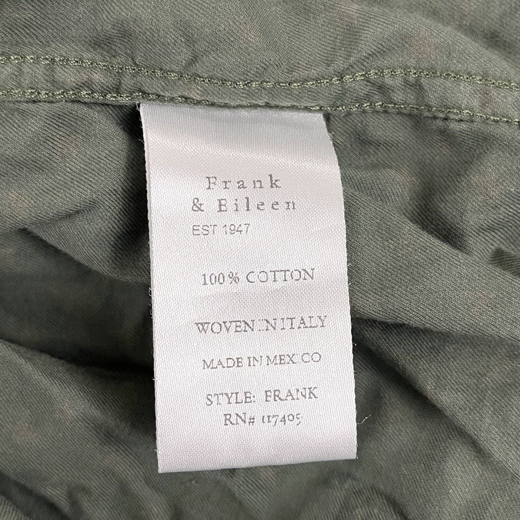 Frank & Eileen FRANK & EILEEN Frank Shirt Womens XS Green Star Button Up Top Featherweight L/S Shirt Womens XS Green Star Button Up Top Featherweight L/S Size XS / US 0-2 / IT 36-38 - 6 Thumbnail