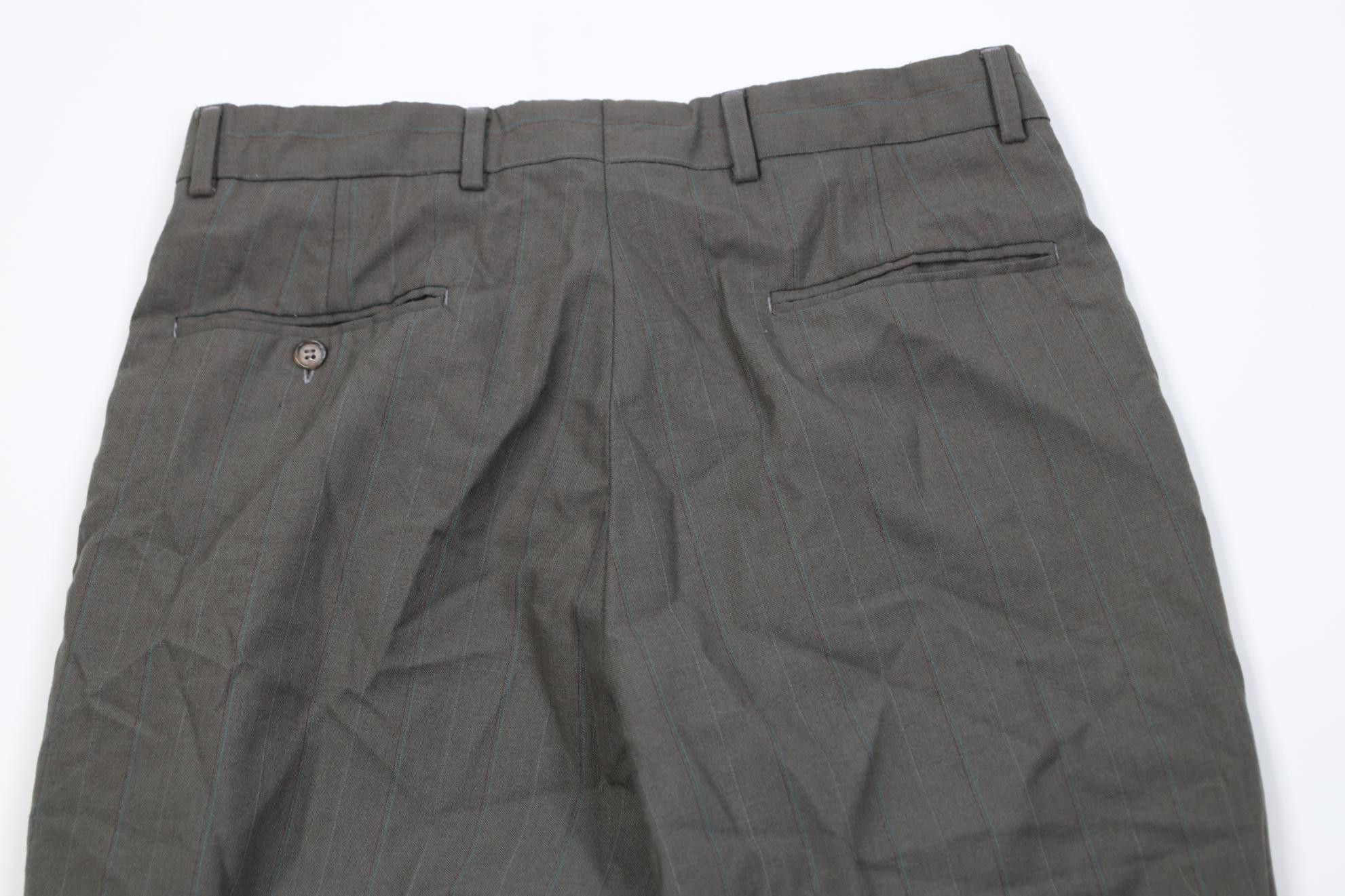 Vintage Vintage 90s Streetwear Knit Striped Wide Leg Chino Pants Size US 32 / EU 48 - 9 Thumbnail