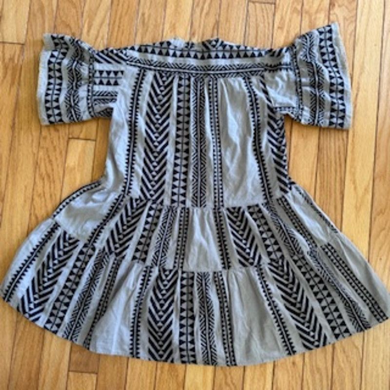 Other Uncle Frank Black Gray BOHO Mini Size Small Dress Size S / US 4 / IT 40 - 2 Thumbnail