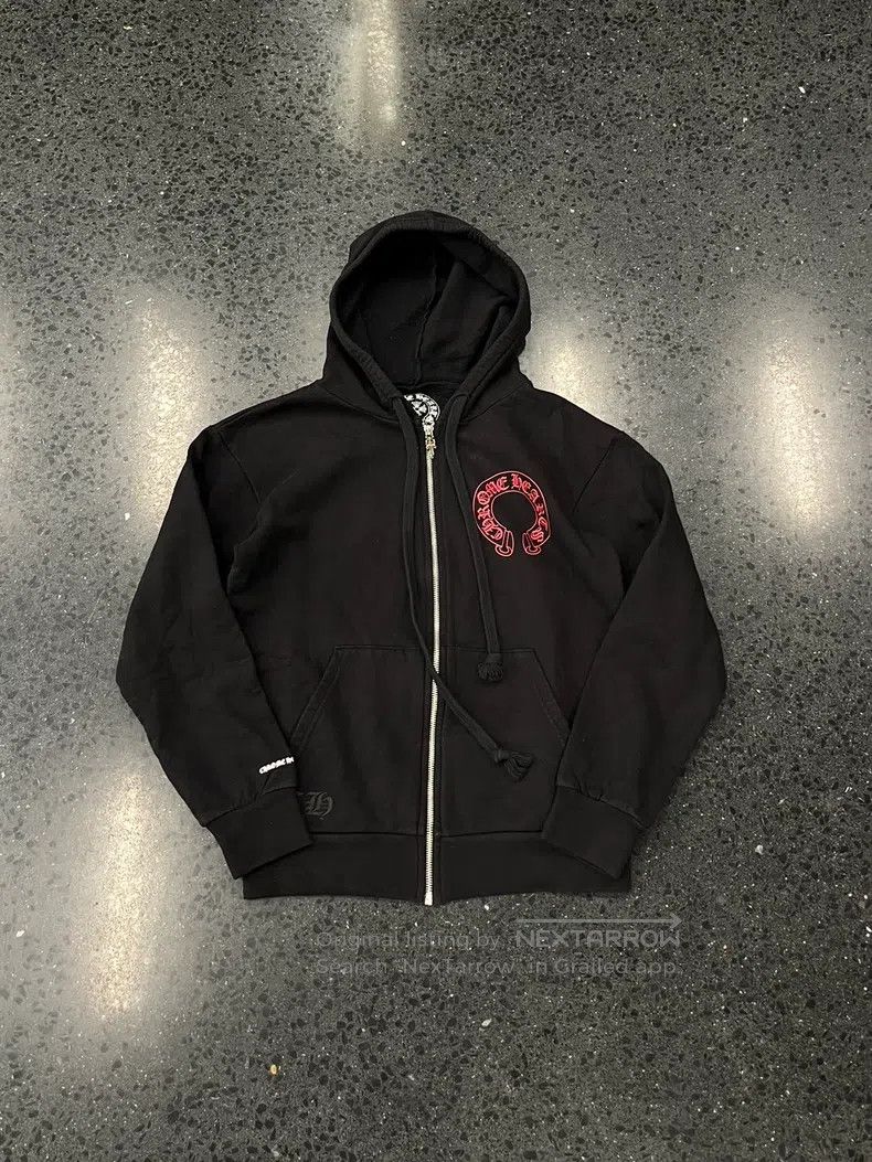 Chrome Hearts CHROME HEARTS Size S Black zip-up hoodie Size US S / EU 44-46 / 1 - 1 Thumbnail