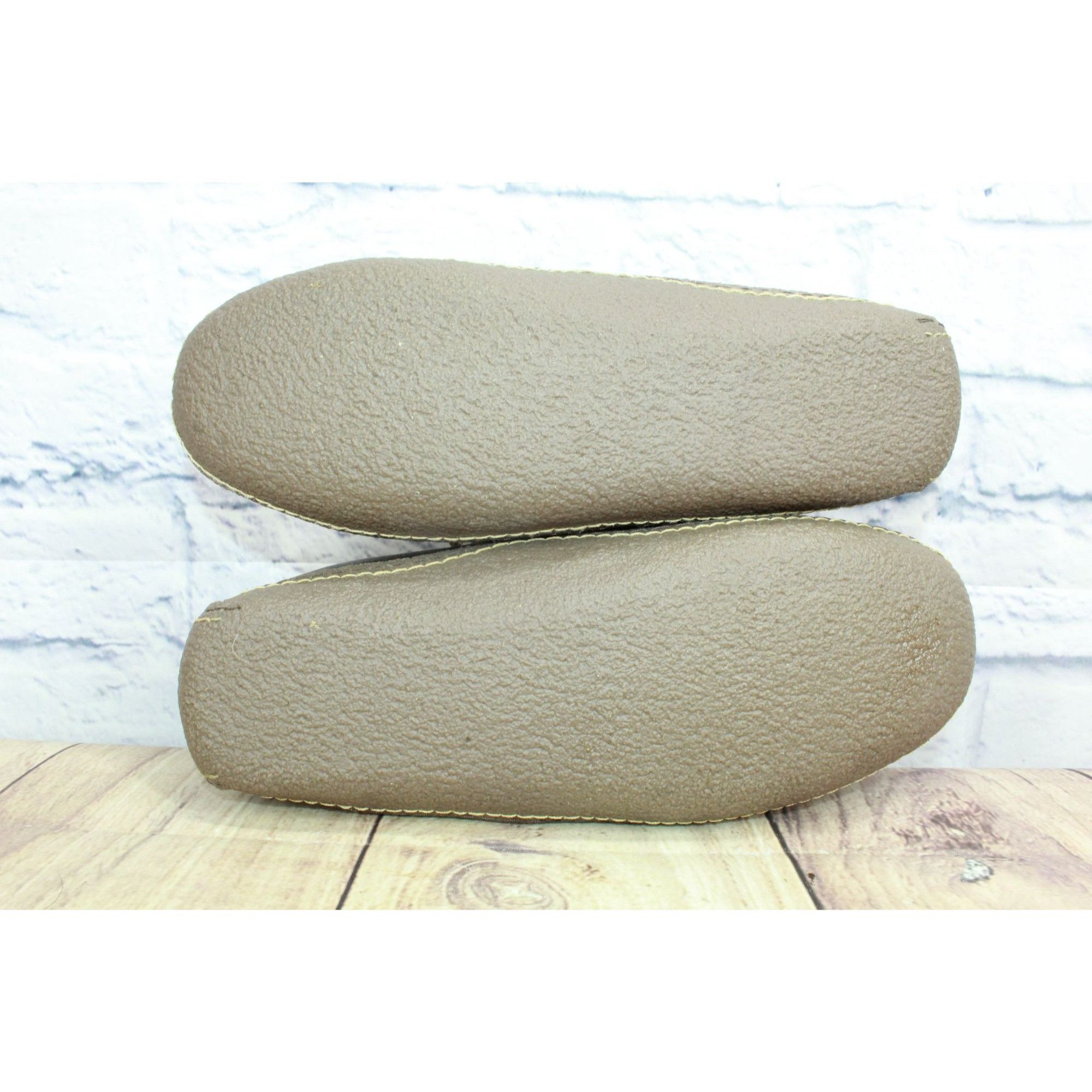 L.L. Bean L.L.Bean Brown Leather Flannel Slippers Men’s 8M Size US 8 / EU 41 - 9 Thumbnail