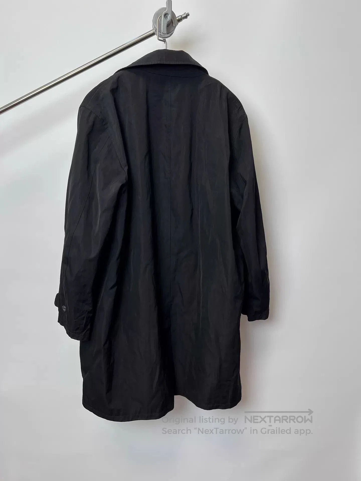 Armani Black Long Coat . Size US L / EU 52-54 / 3 - 8 Thumbnail