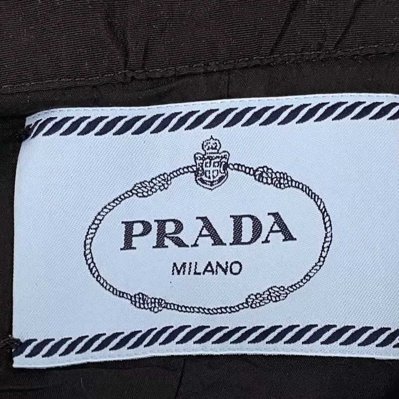Prada Prada 23 styles of black triangle mulberry silk lapel semi Size XXS / US 00 / IT 34 - 6 Thumbnail