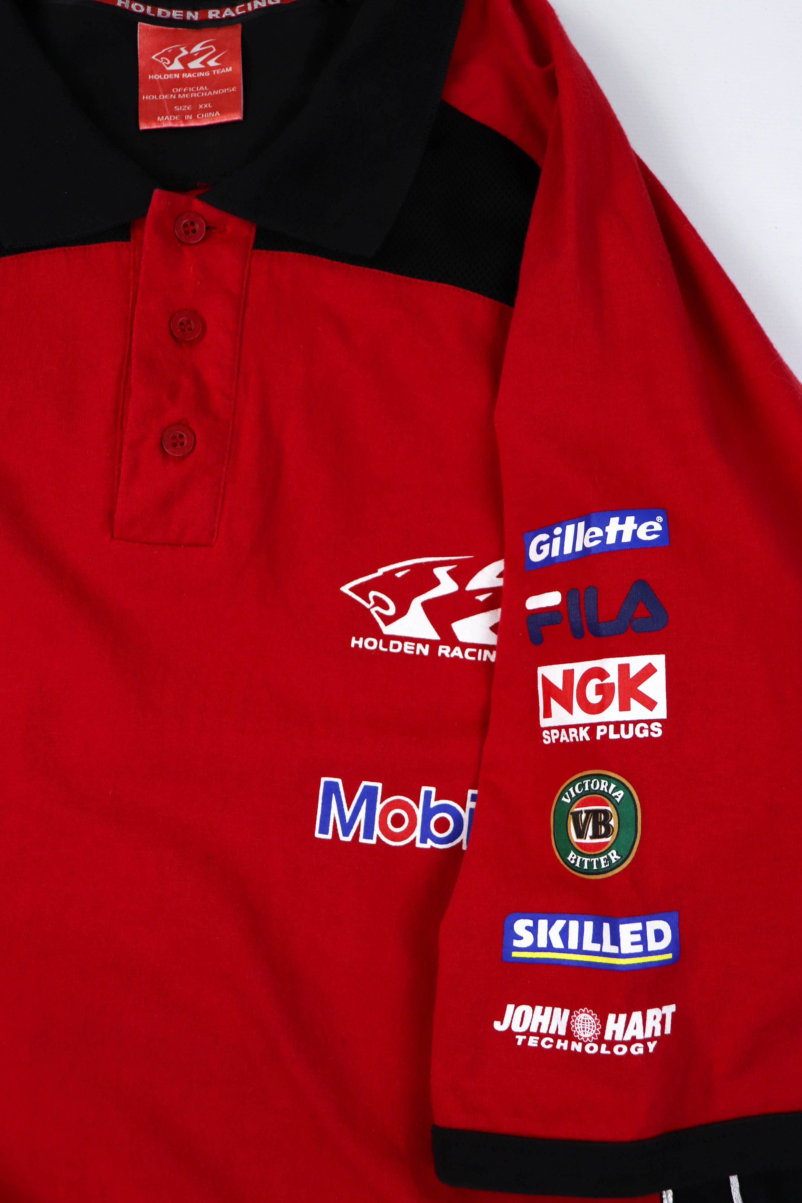 Vintage 00s Vintage Holden Racing Team 2005 Red Polo Shirt Size US XXL / EU 58 / 5 - 8 Thumbnail
