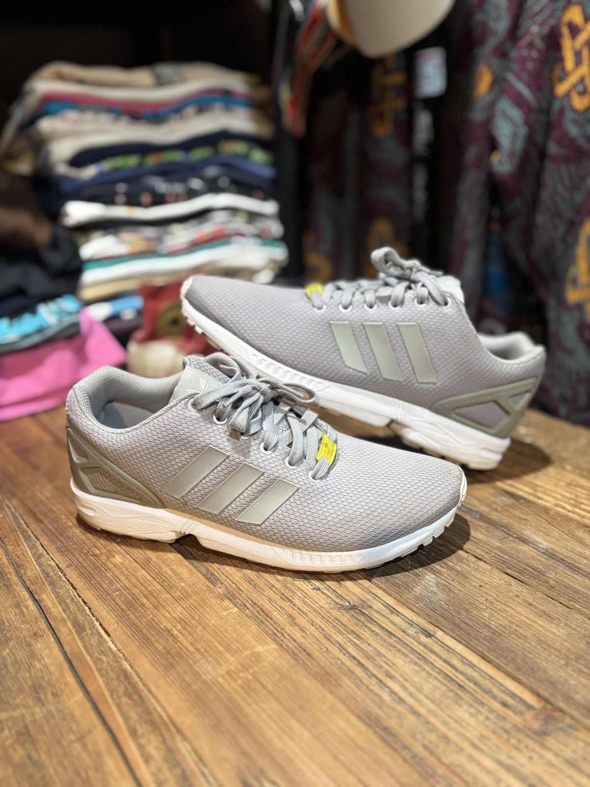 Adidas Adidas Zx Flux Aluminum White Sz. 10.5 Size US 10.5 / EU 43-44 - 9 Thumbnail