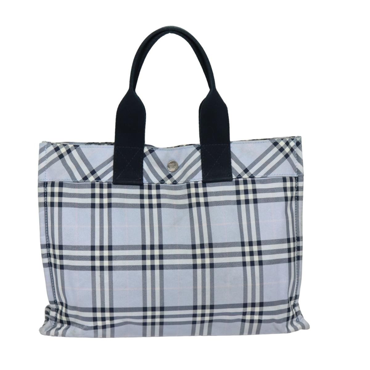 Burberry Nova Check Blue Synthetic Handbag (Pre-Owned) Size ONE SIZE - 1 Thumbnail