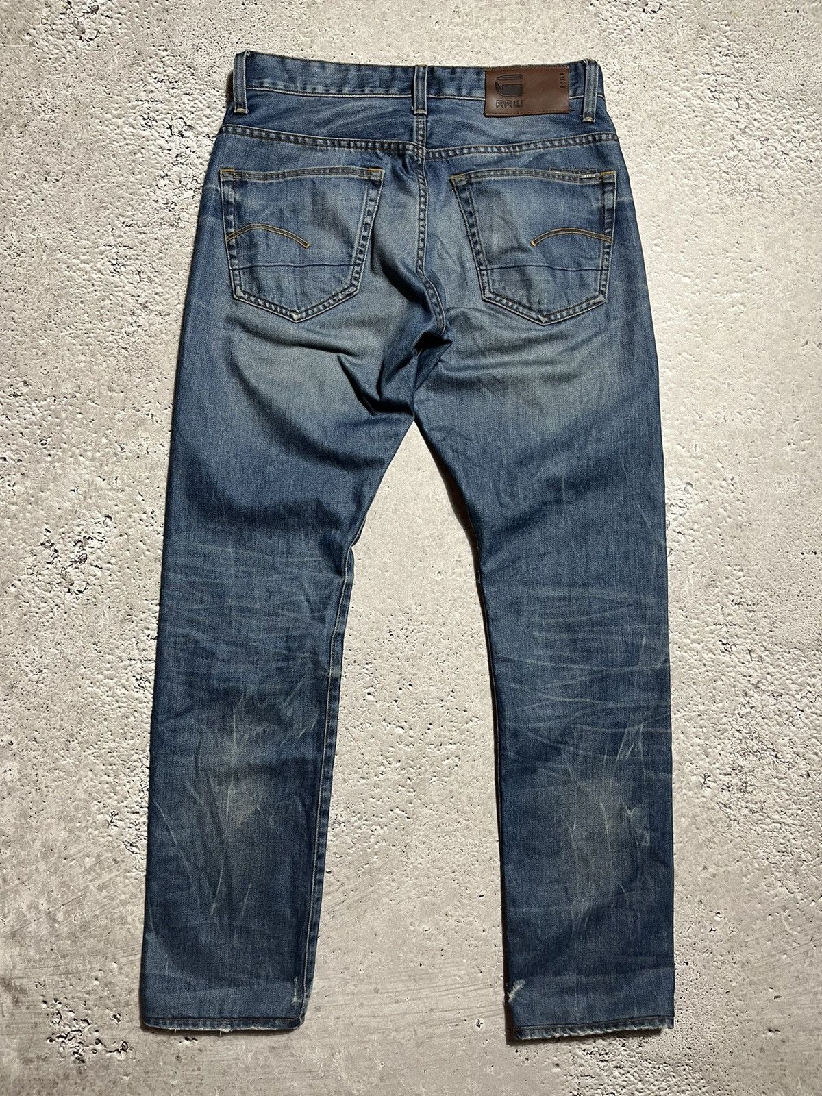 G-Star × Japanese Brand G Star Distressed Restored Denim Jeans Pants Size US 31 - 11 Thumbnail