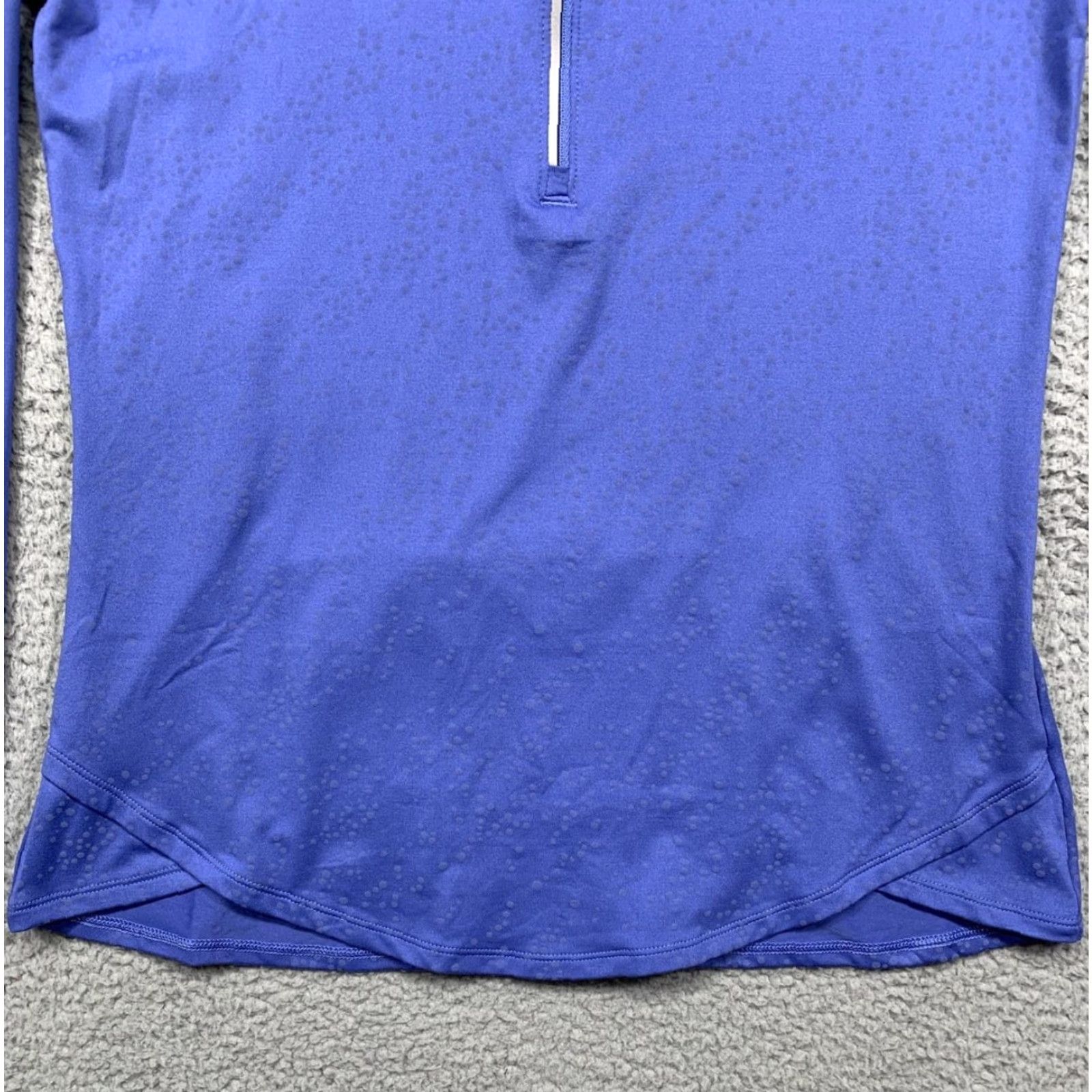Under Armour Under Armour All Season Gear 1/2 Zip Pullover Shirt L Blue Athletic Womens Long Sleeve Zip Pocket Thumb Holes Size L / US 10 / IT 46 - 3 Thumbnail