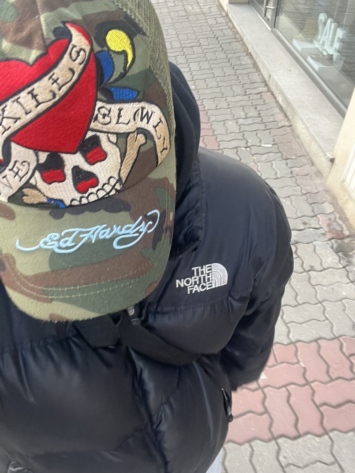 Mens Vintage Ed Hardy Cap Christian Audigier skull skeleton