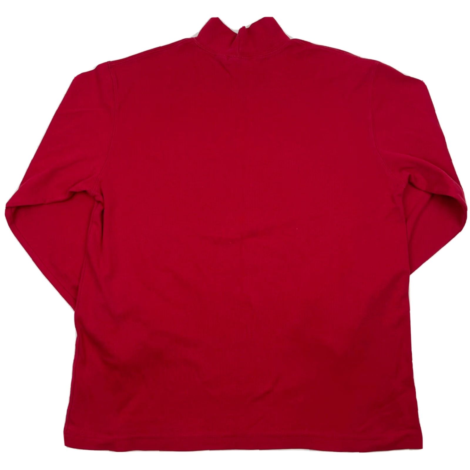 Vintage VINTAGE LL Bean Mens Stretch Mock Neck Long Sleeve Base Layer Shirt Activewear Red L Size US L / EU 52-54 / 3 - 3 Thumbnail