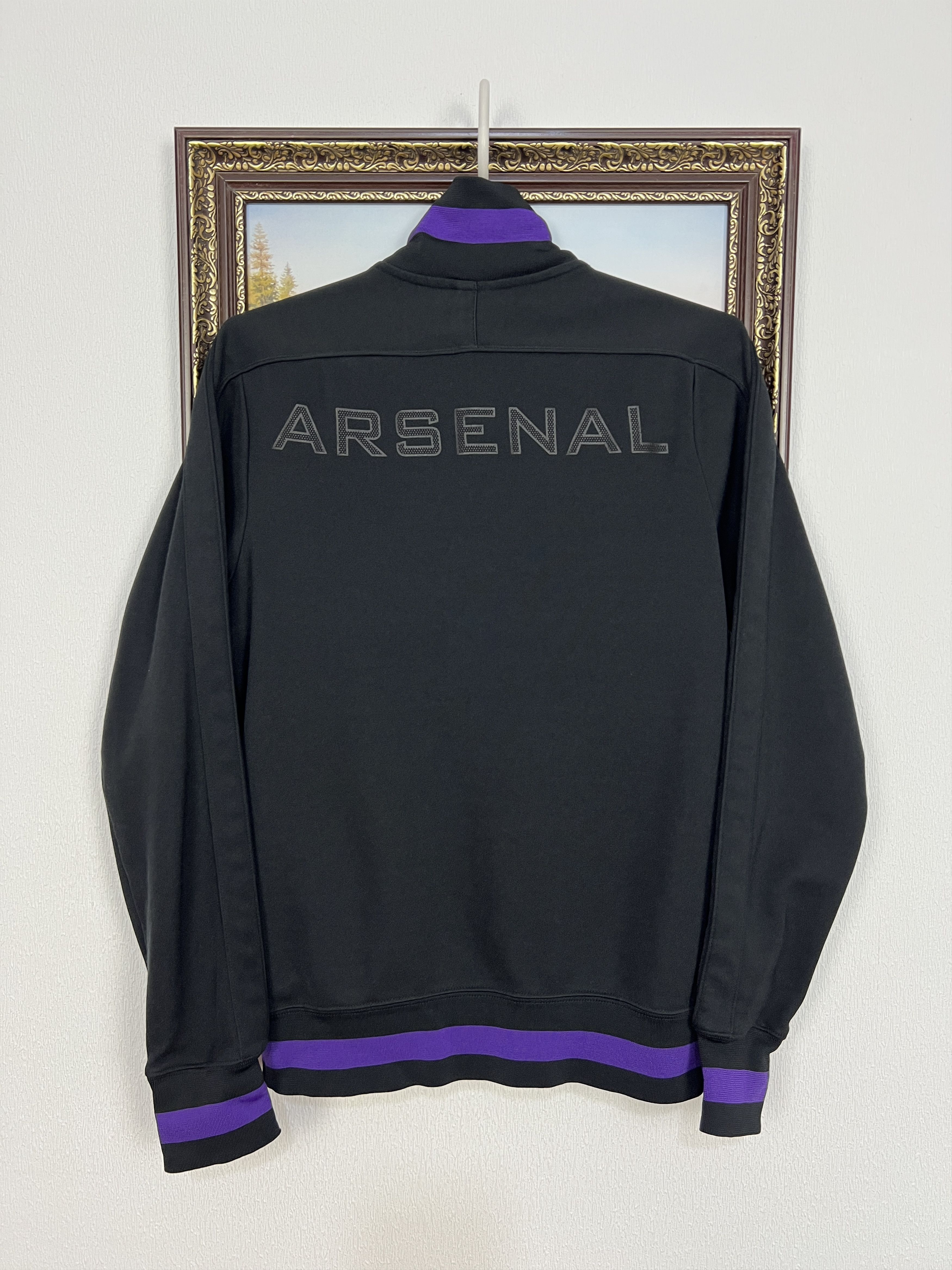 Nike Nike Arsenal Football Black Jacket Soccer Track Top Gunners Size US S / EU 44-46 / 1 - 12 Thumbnail