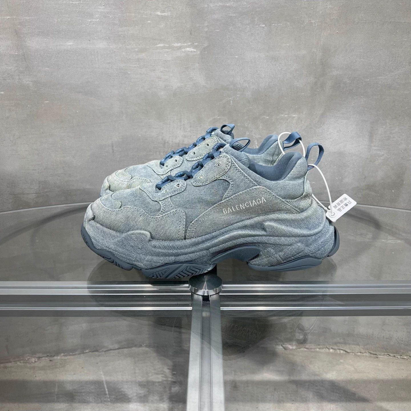 Balenciaga Balenciaga BLCG Triple S Denim Blue 41 Dad Sneakers Size US 8 / EU 41 - 3 Thumbnail