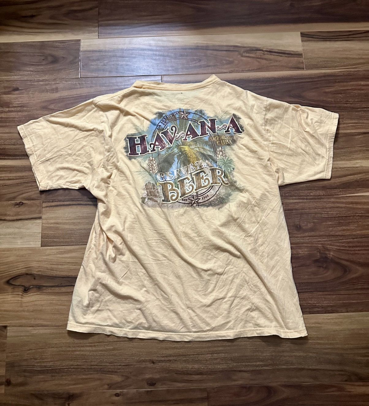 Island Shores Very rare cream Havana Beer tee Size US M / EU 48-50 / 2 - 1 Thumbnail