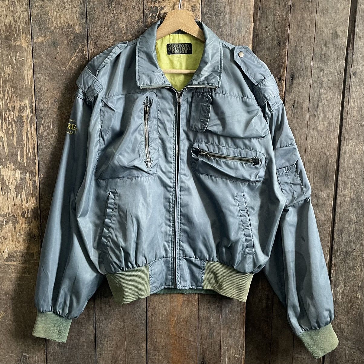 Japanese Brand Vintage Suntory Survival Bomber Jacket Size US M / EU 48-50 / 2 - 1 Thumbnail