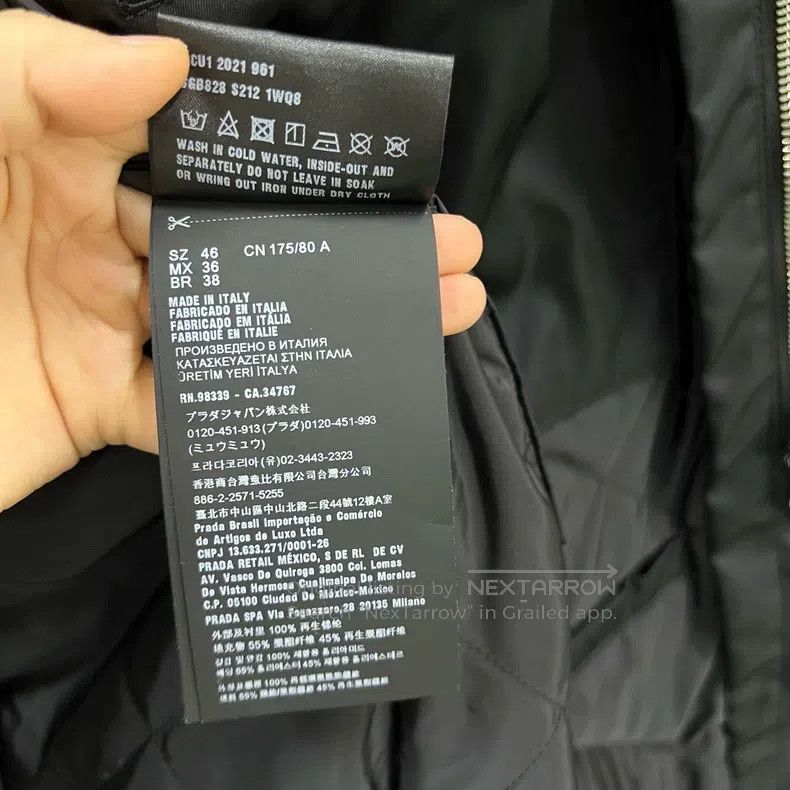 Prada Prada Black pocket triangle windbreaker jacket Size US M / EU 48-50 / 2 - 4 Thumbnail