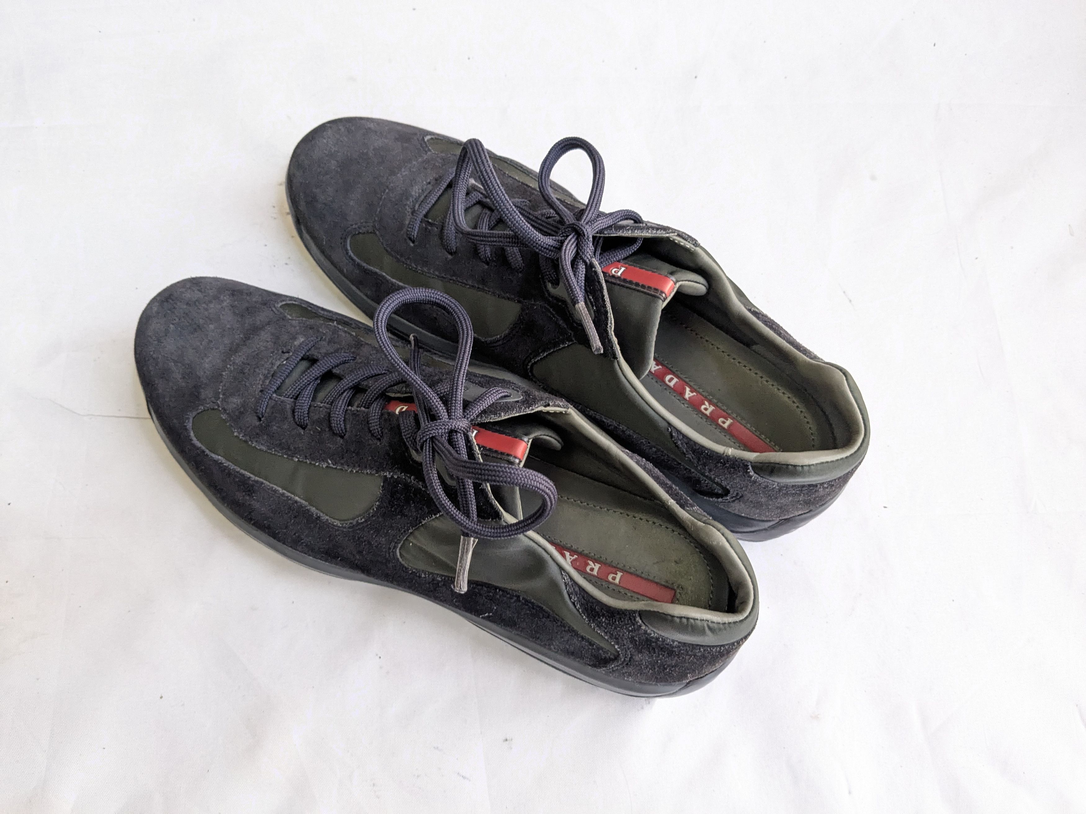 Prada Prada America's Cup Sneakers Navy Blue 9.5 Low suede Size US 9.5 / EU 42-43 - 12 Thumbnail