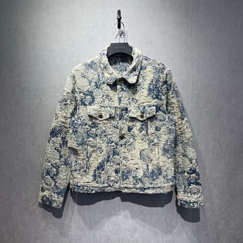 Louis Vuitton Louis Vuitton Erosive floral denim jacket Size US L / EU 52-54 / 3 - 1 Thumbnail