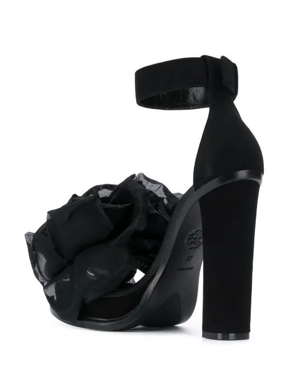 Alexander McQueen o1y0225 Sandals in Black Size US 6.5 / IT 36.5 - 3 Thumbnail