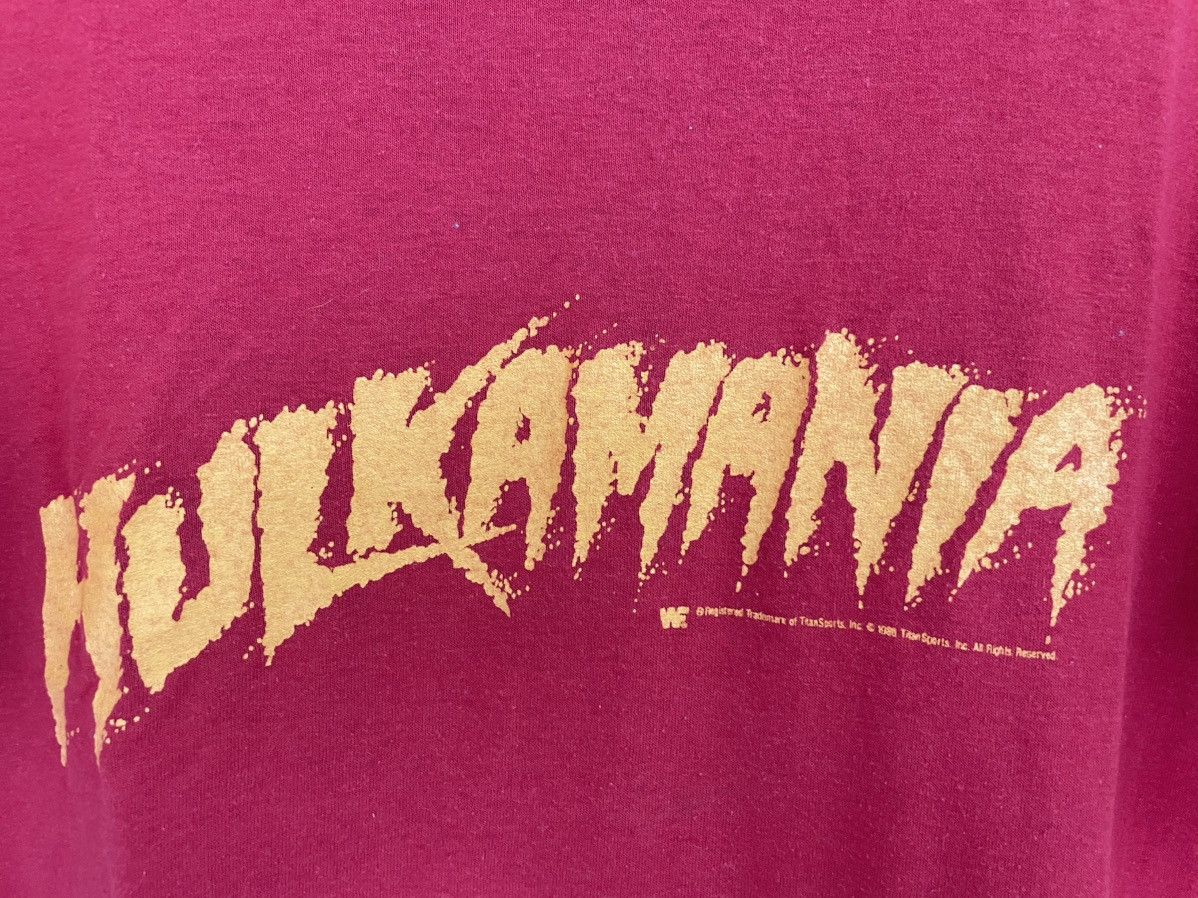 WWF Vintage 80s Hulkamania WWF t shirt Size US L / EU 52-54 / 3 - 4 Thumbnail