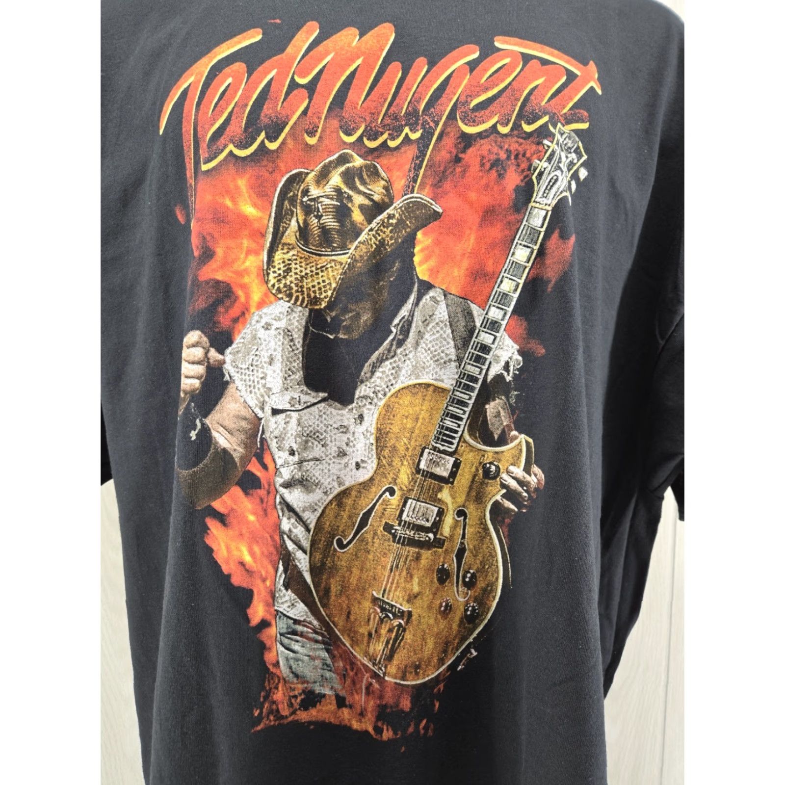Gildan Ted Nugent Adios Mofo 2023 Tour T-Shirt Concert Music 3XL Black Gildan Short Sleeve Men Vintage No Size US XXL / EU 58 / 5 - 4 Thumbnail