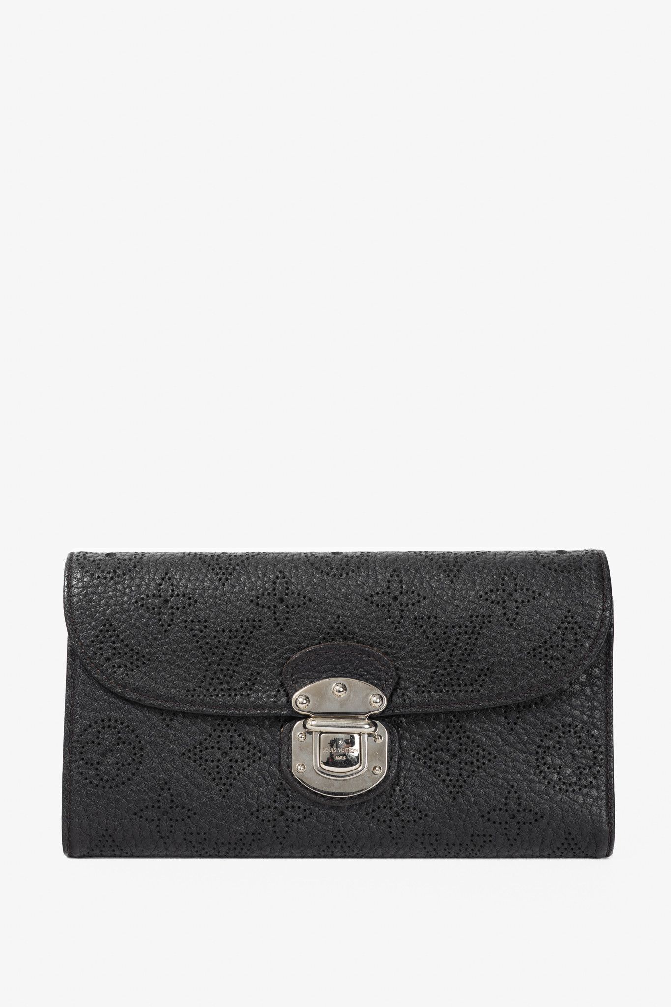 Louis Vuitton Louis Vuitton Amelia Black Mahina Perforated Leather Wallet Size ONE SIZE - 1 Thumbnail