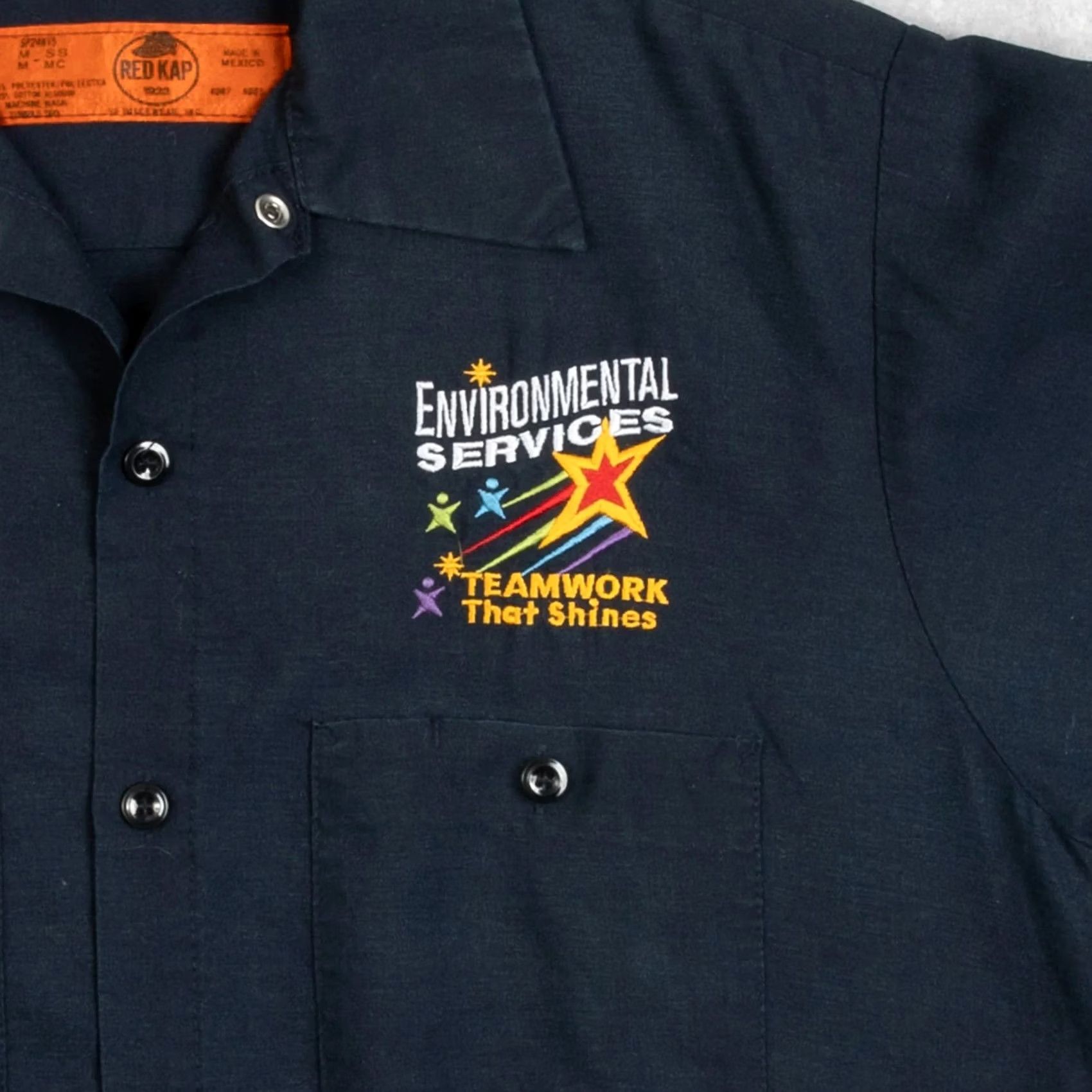 Red Kap VINTAGE Red Kap Environmental Services Workwear Shirt Medium Men's 1990s Size US M / EU 48-50 / 2 - 6 Thumbnail