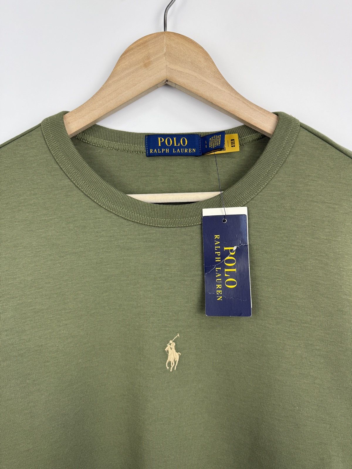 Polo Ralph Lauren 🇺🇸 NWT❗️Polo Ralph Lauren Double Knit Sweatshirt Olive Rare Size US L / EU 52-54 / 3 - 10 Thumbnail