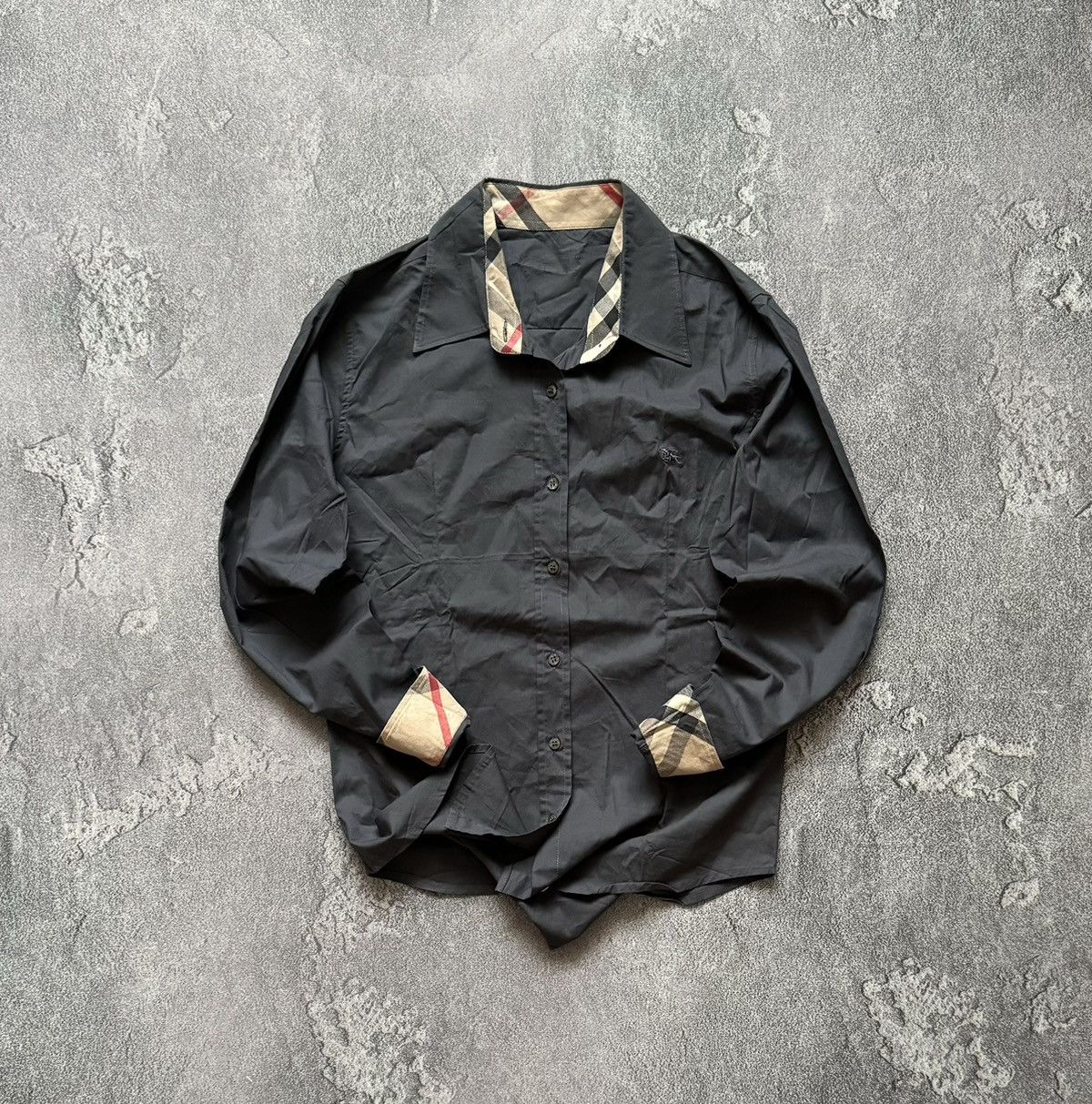 Burberry × Vintage Burberry S Wmns nova check vintage shirt button up blouse Size S / US 4 / IT 40 - 1 Thumbnail