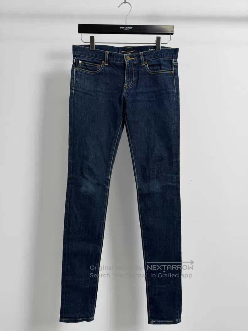 Saint Laurent Paris Saint Laurent Paris Dark Blue Denim Pants Size US 28 / EU 44 - 1 Thumbnail