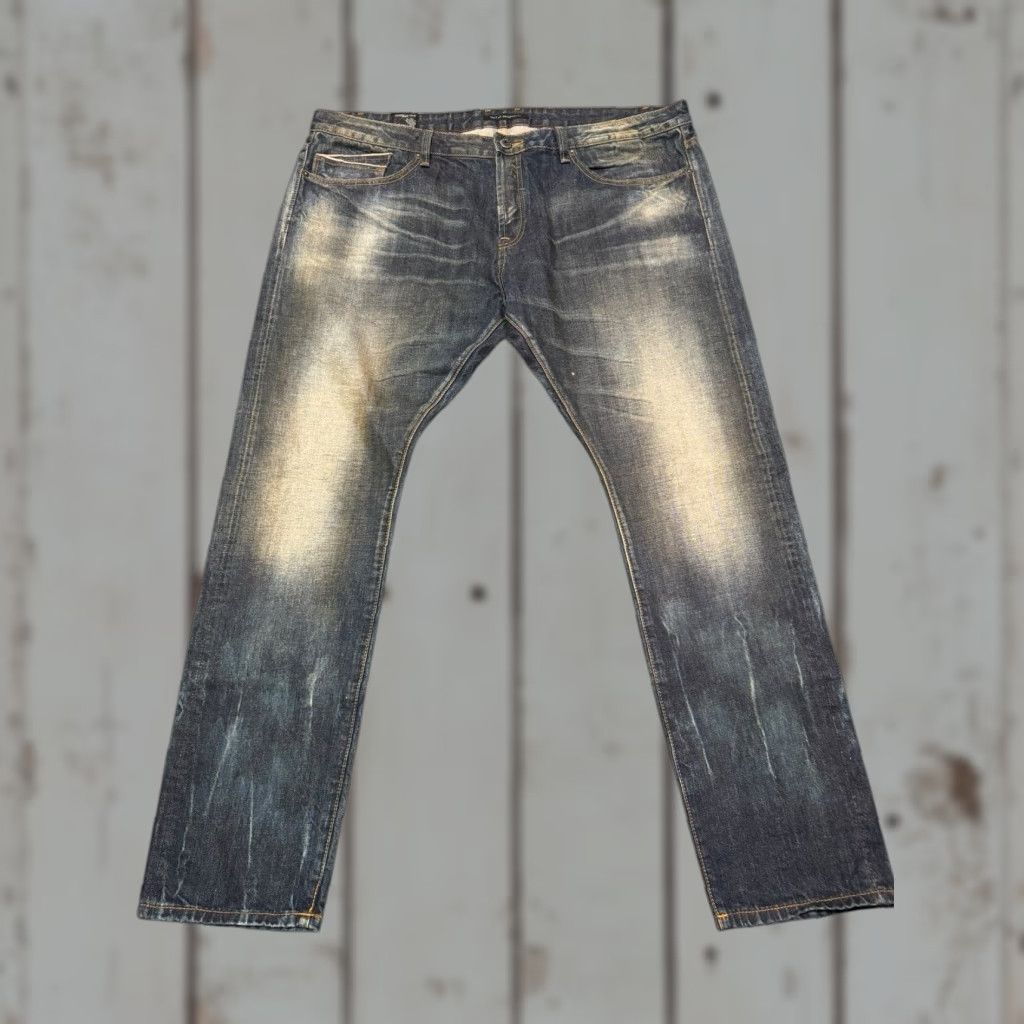 VINTAGE CULT OF INDIVIDUALITY REBEL STRAIGHT JAPANESE SELVEDGE BLUE JEANS MENS 44X34
