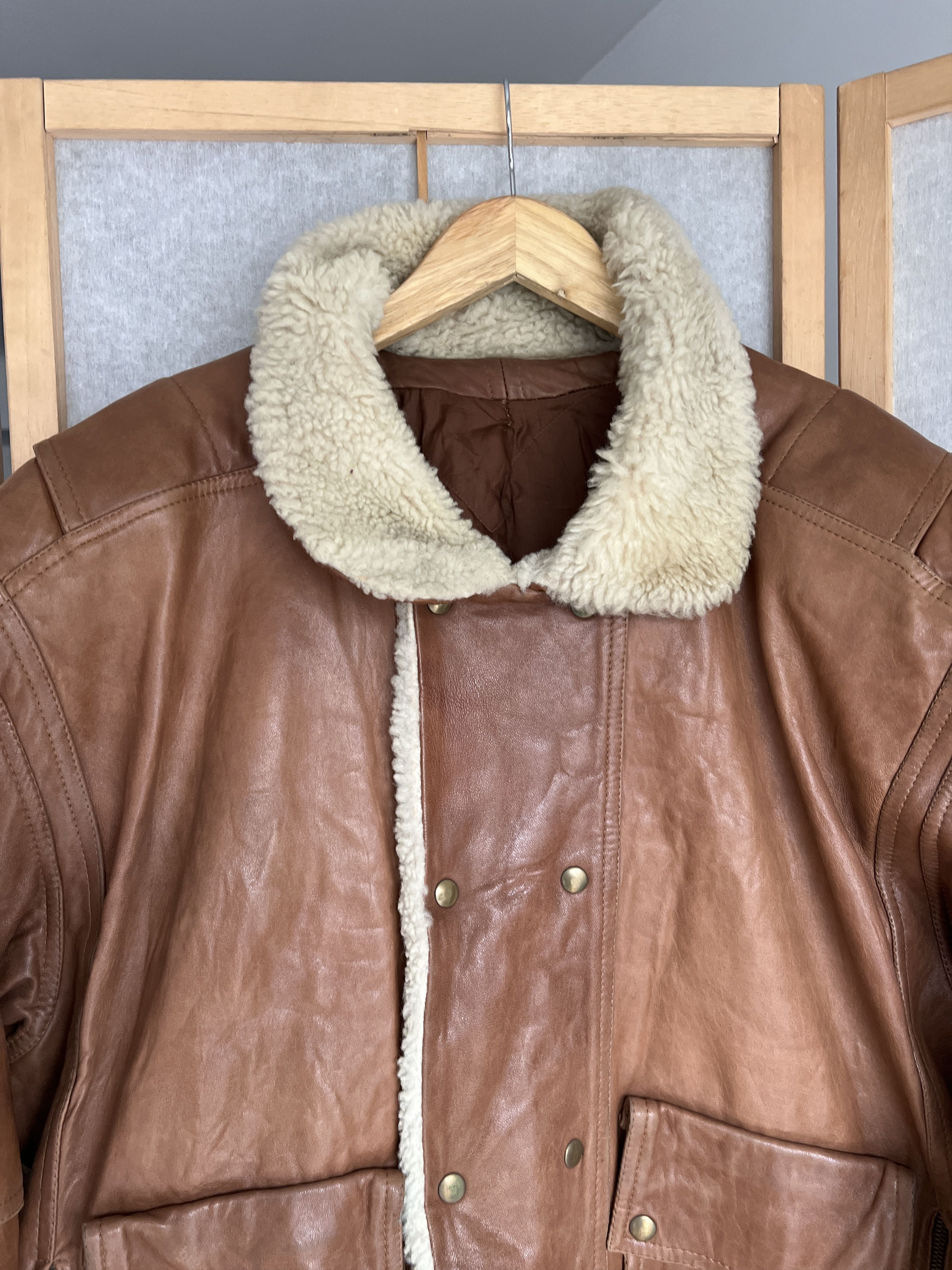 Le Grande Bleu (L.G.B.) Rick Owens Type VTG 00s Yohji Yamamoto Style Leather Jacket Size US XL / EU 56 / 4 - 13 Thumbnail