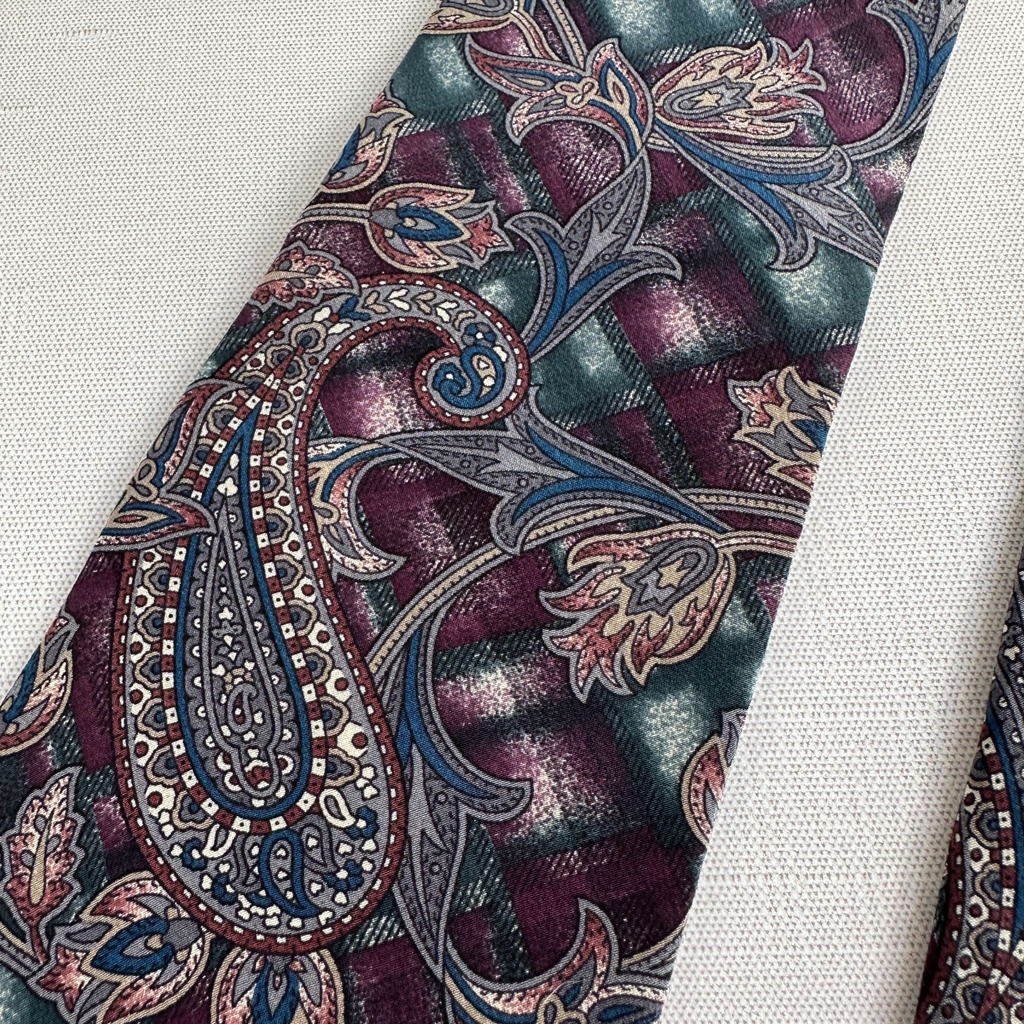 Bill Blass Bill Blass Silk Paisley Tie 57" Size ONE SIZE - 2 Thumbnail