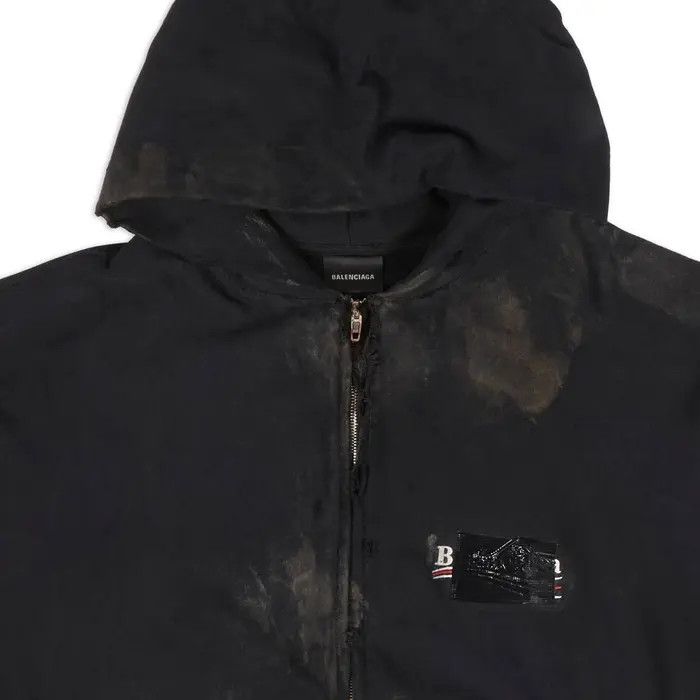 Balenciaga o1bcso1str0226 Dup / Gaffer Zip-Up Hoodie Small Fit In Black Size US M / EU 48-50 / 2 - 4 Thumbnail