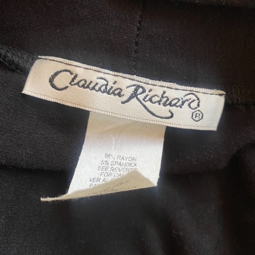 Other Claudia Richard Black Draped Open-Front Top – Size S – Soft Size S / US 4 / IT 40 - 4 Thumbnail