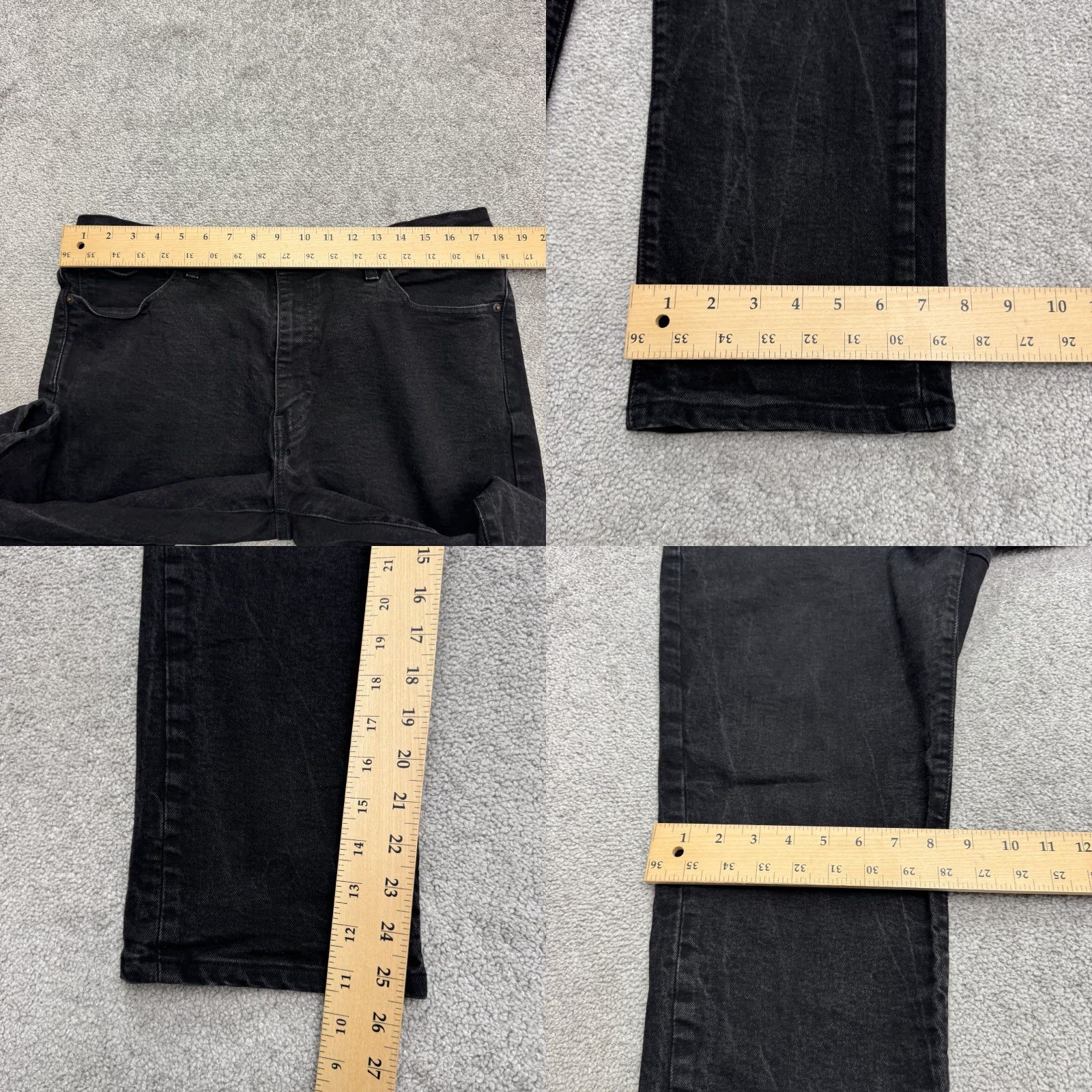 Levi's Levi's 511 Slim Straight Denim Jeans Men 38x30 Black Dark Wash Cotton Blend Button Zip Vintage No Size US 38 / EU 54 - 9 Thumbnail