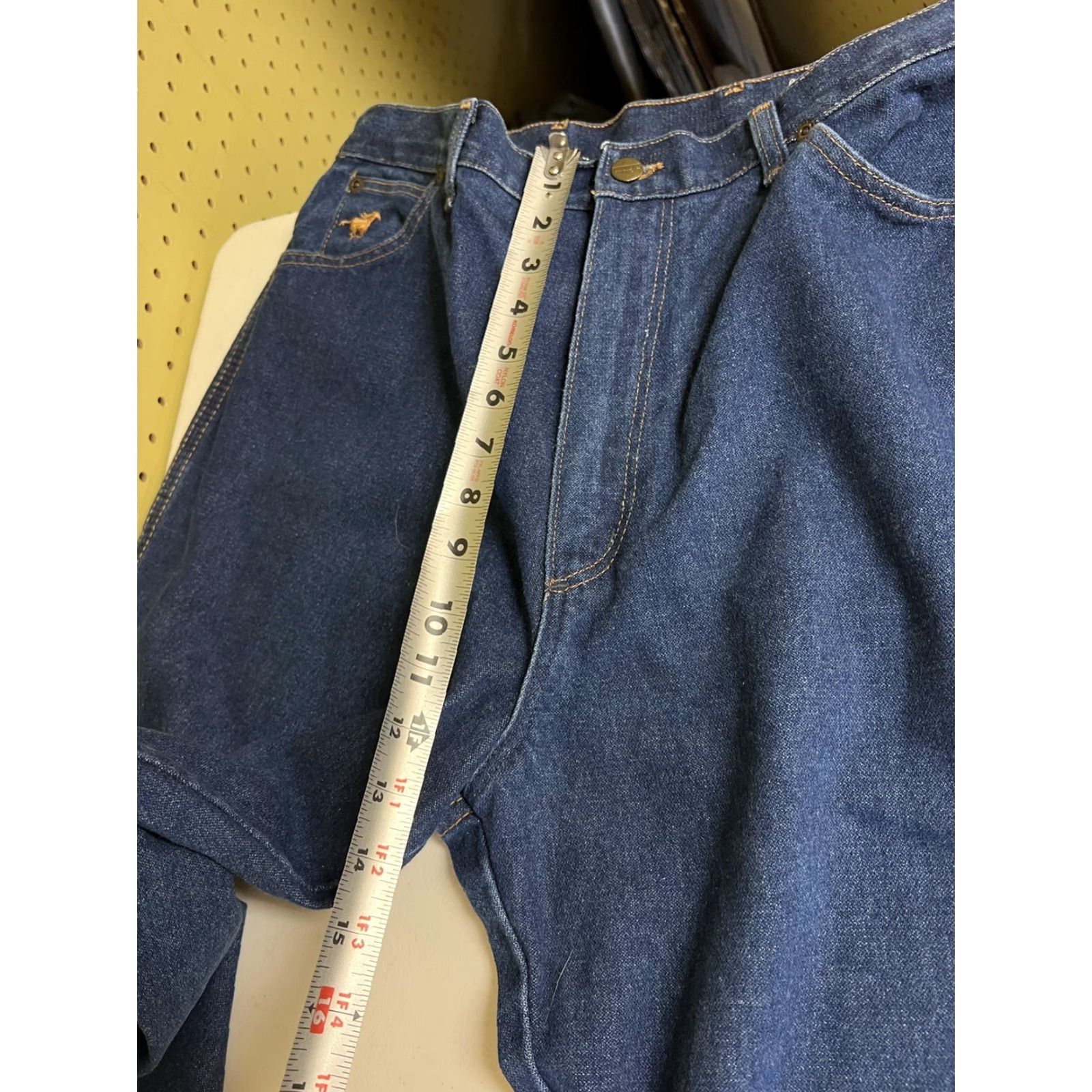 Wrangler VINTAGE Wrangler Orange Leather Tag Denim Mom Jeans USA SZ 16 31x34 Womens Jeans Size 38" / US 16 / IT 52 - 5 Thumbnail