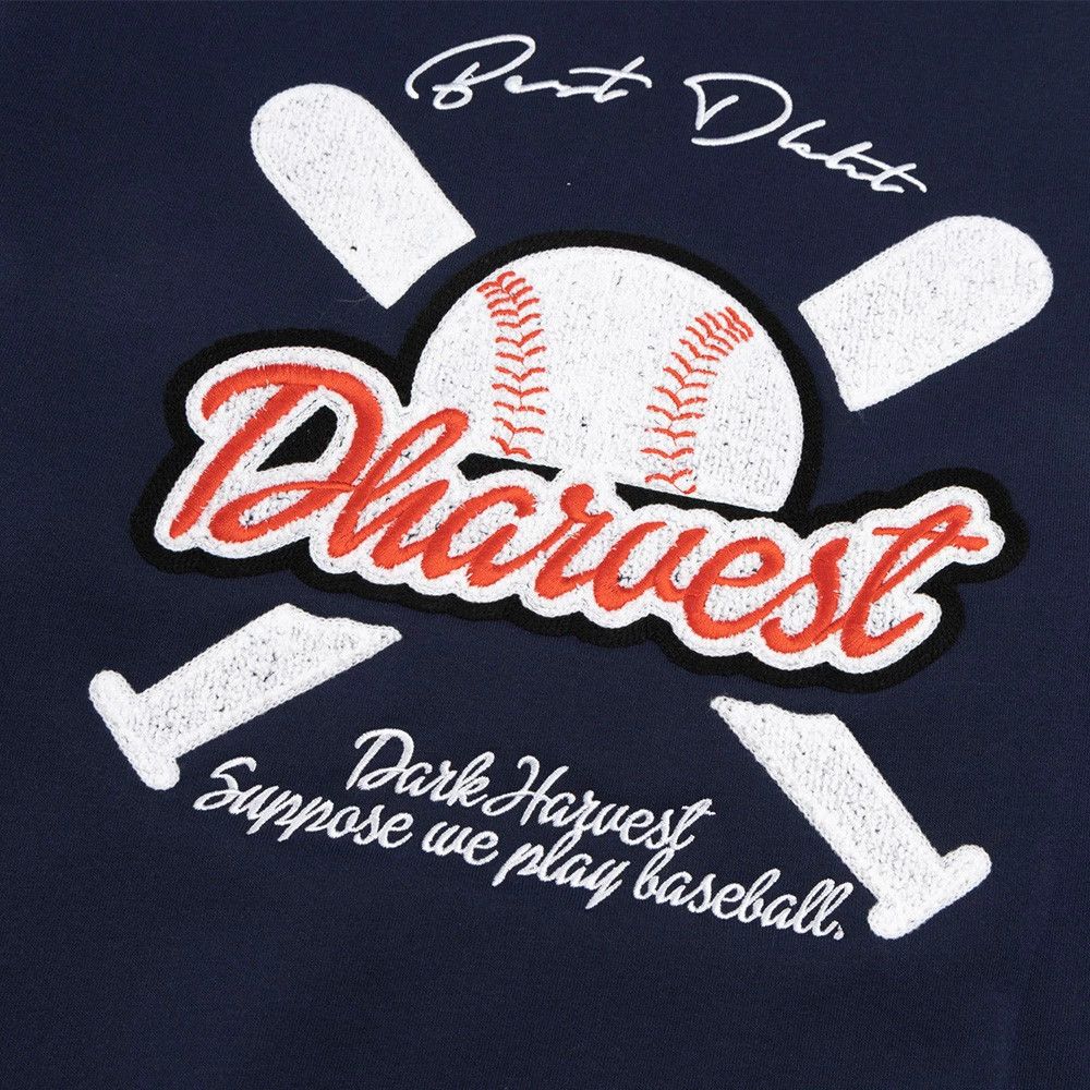Vintage Loose men's heavy-duty embroidered baseball letter hoodie Size US M / EU 48-50 / 2 - 3 Thumbnail