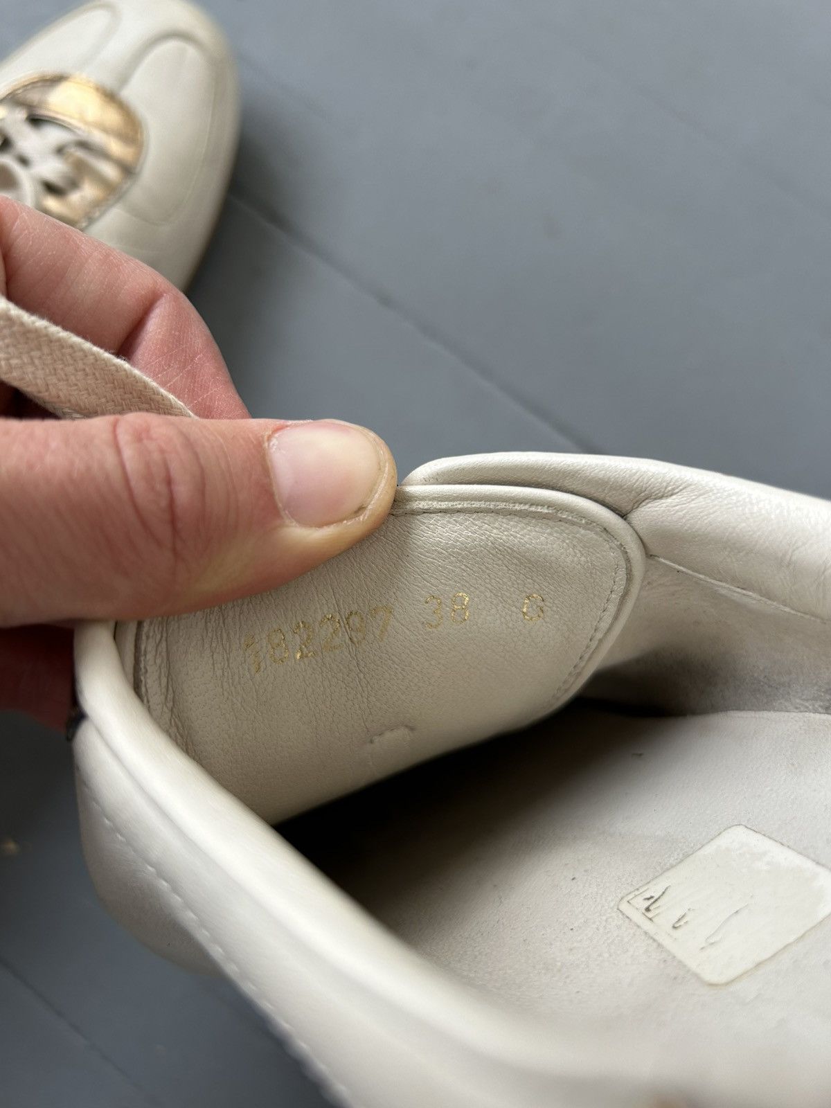 Gucci Gucci monogram leather trainers sneakers 00s Size US 8 / IT 38 - 9 Thumbnail
