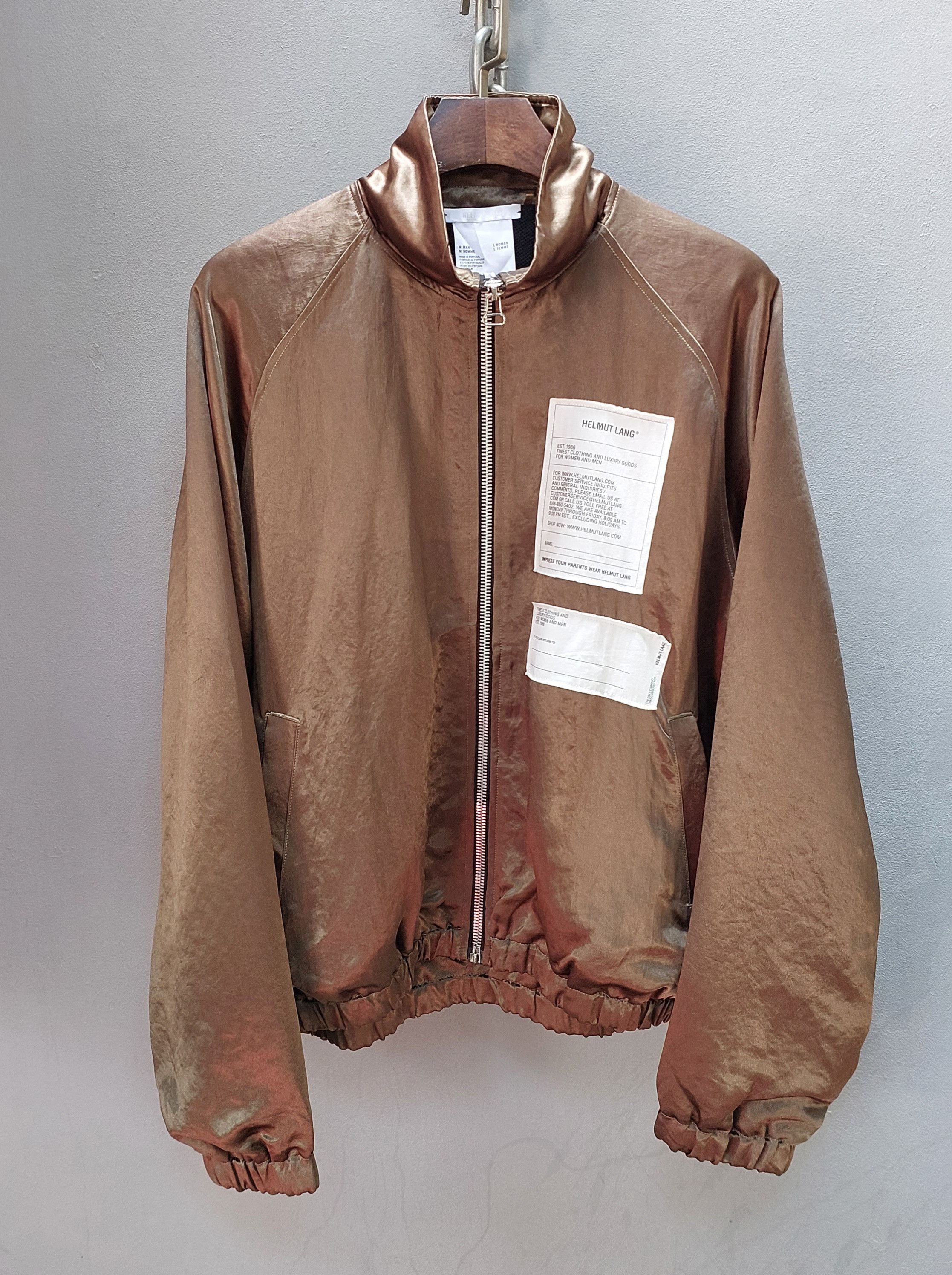 Helmut Lang Helmut Lang Unisex Full Zip Mock Track Jacket Size US L / EU 52-54 / 3 - 2 Thumbnail