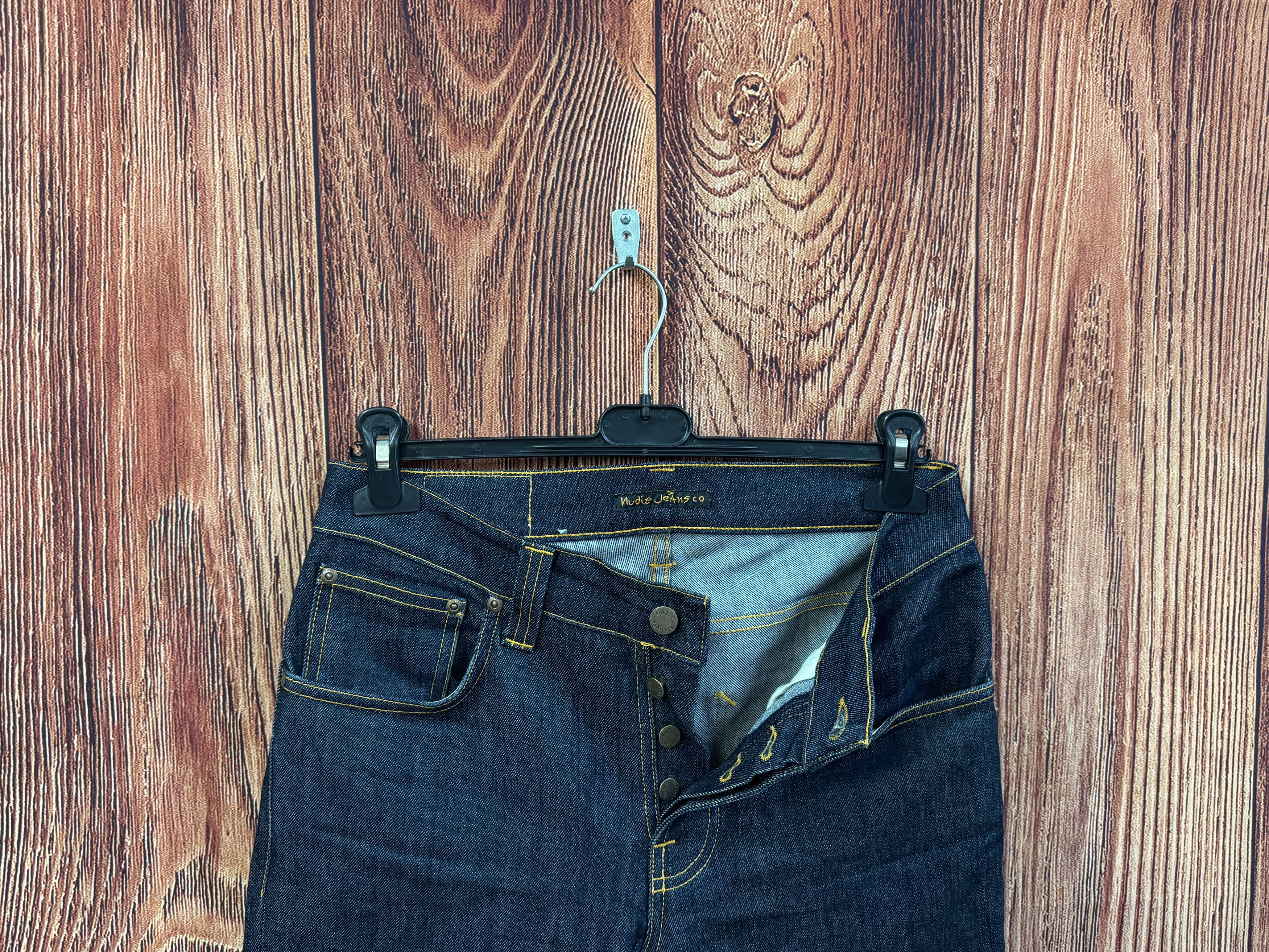 Nudie Jeans Nudie Jeans Grim Tim Indigo Dry Navy Made in Italy W32 L36 Size US 32 / EU 48 - 7 Thumbnail