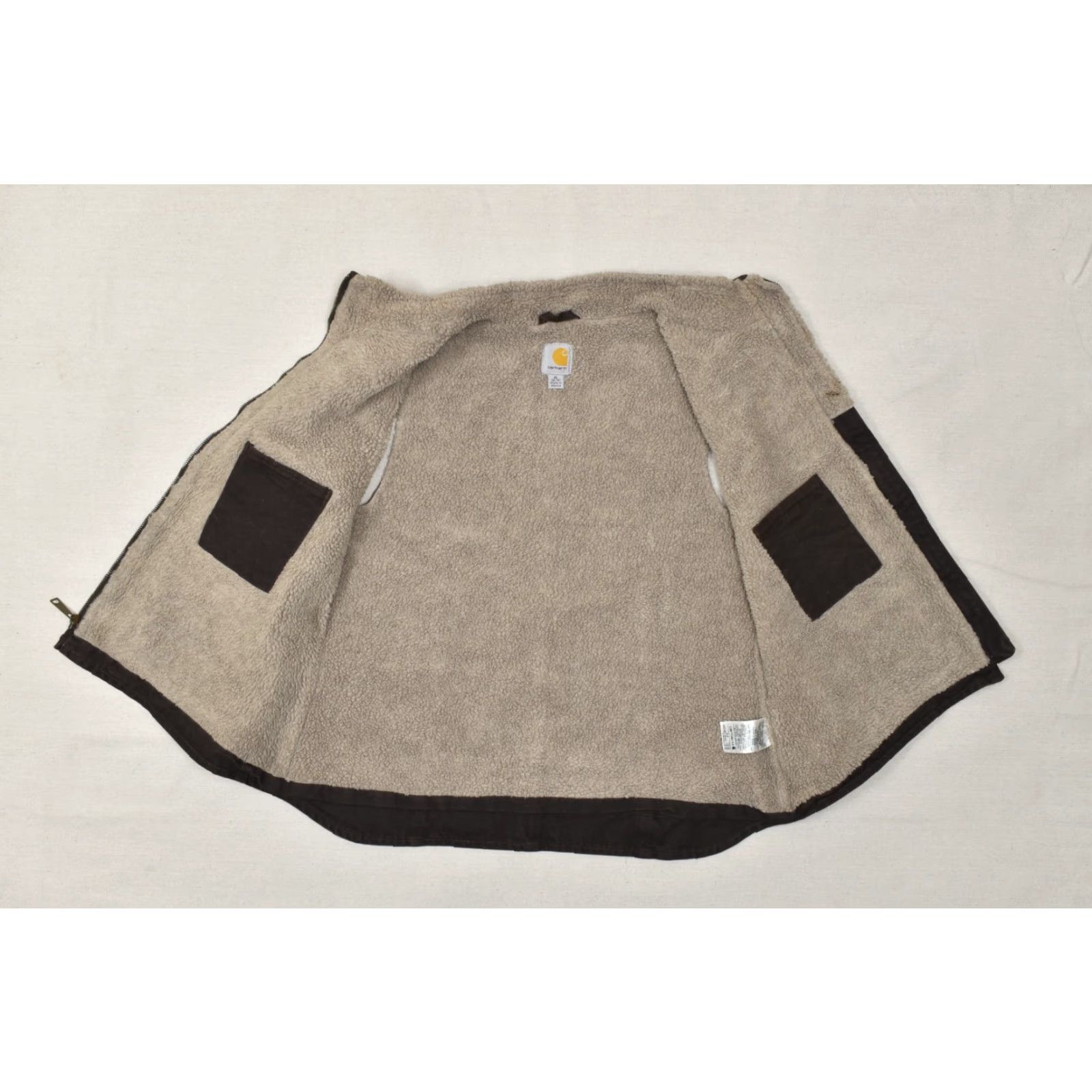 Carhartt VINTAGE Carhartt Sandstone Sherpa Lined Mock Neck Vest Dark Brown Women XL 16/18 Size XL / US 12-14 / IT 48-50 - 3 Thumbnail