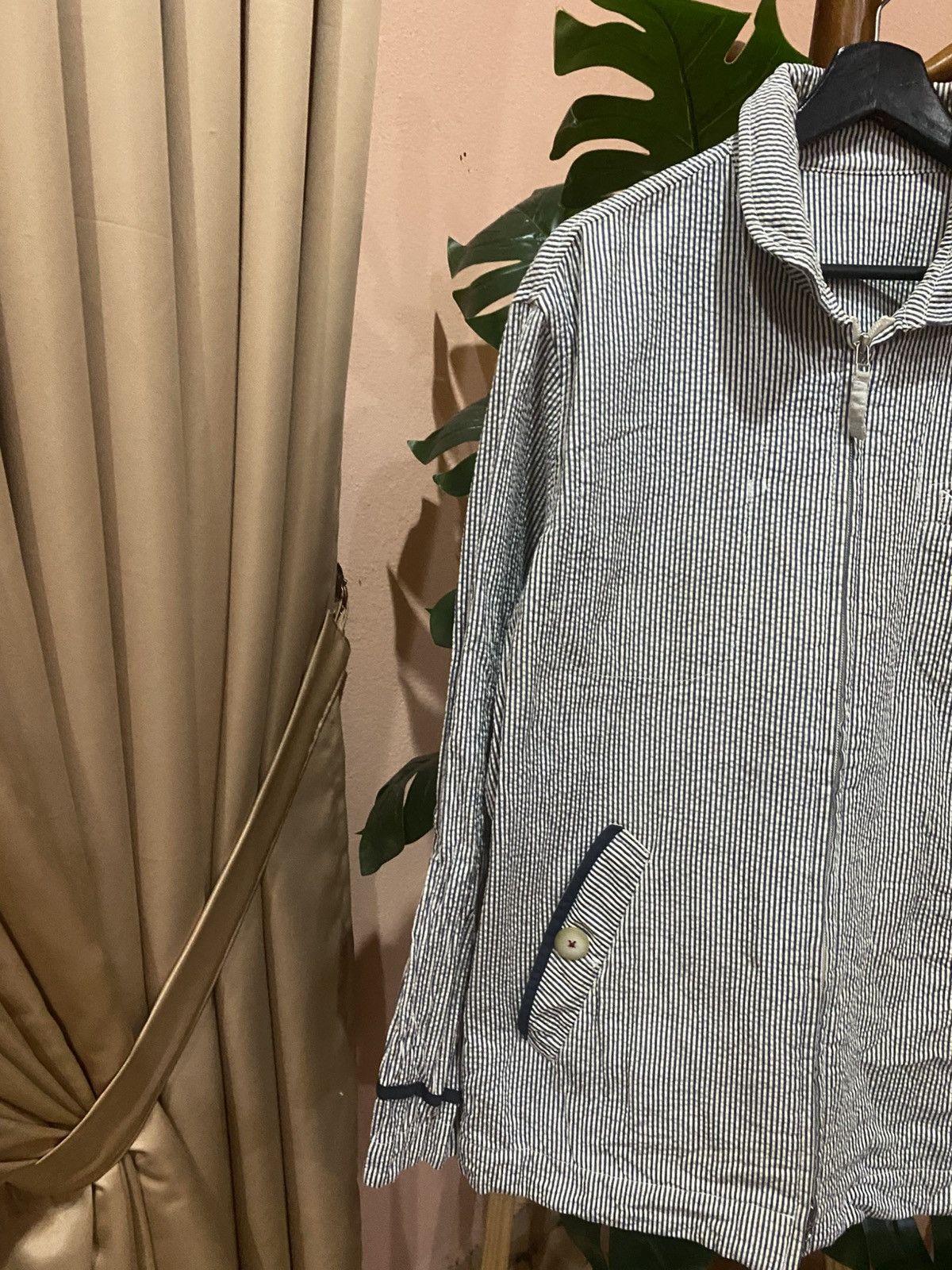 Japanese Brand Lupo di Mare Sina Cova Striped Seersucker Jacket – Nautical Size US L / EU 52-54 / 3 - 5 Thumbnail