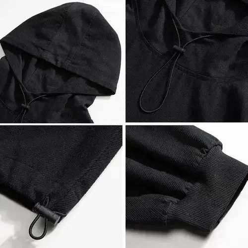 Japanese Brand New 2022 Stylish Black Hoodie Jacket Sweatshirt Size US XL / EU 56 / 4 - 4 Thumbnail